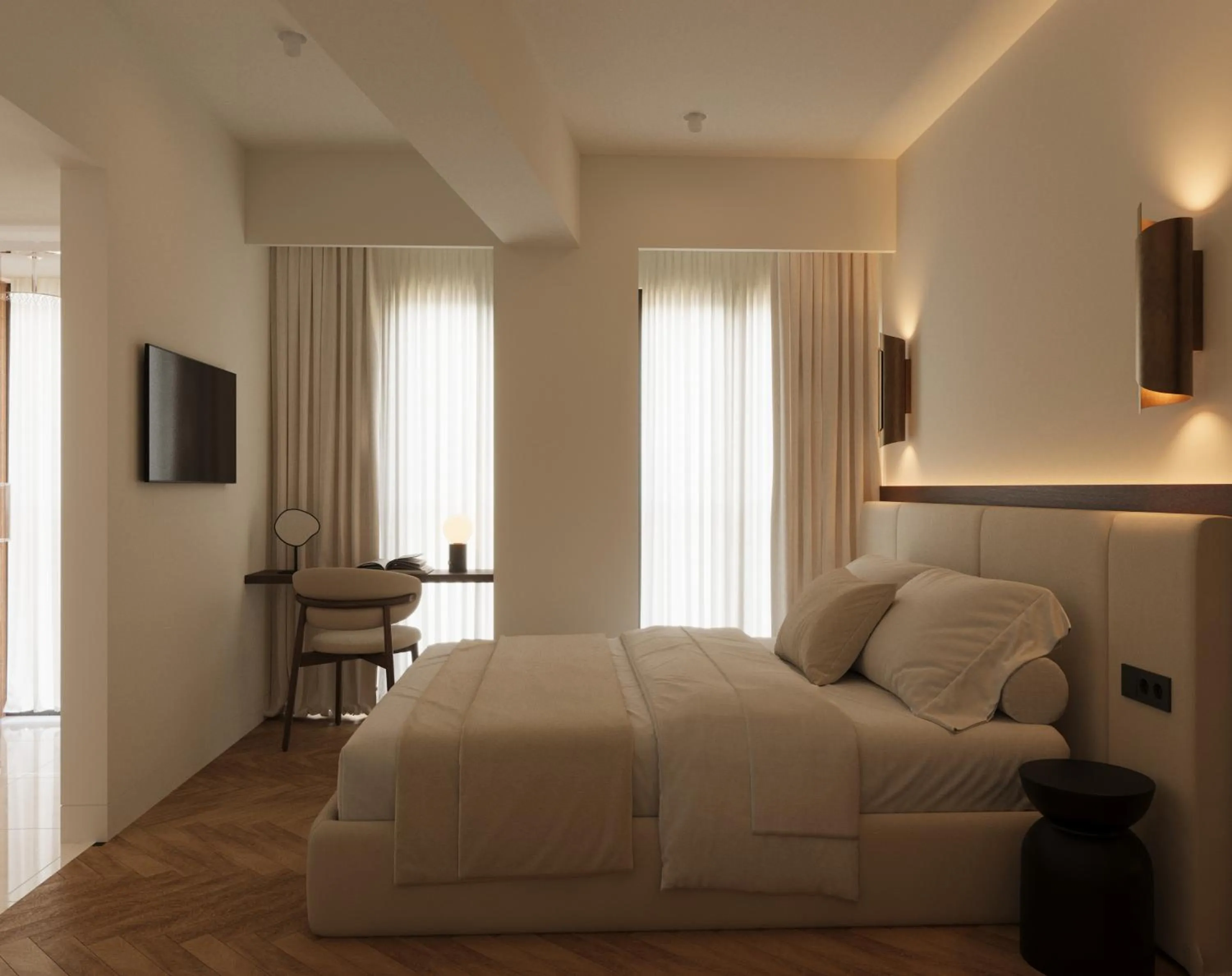 Bedroom in Bellen Athens Ηotel