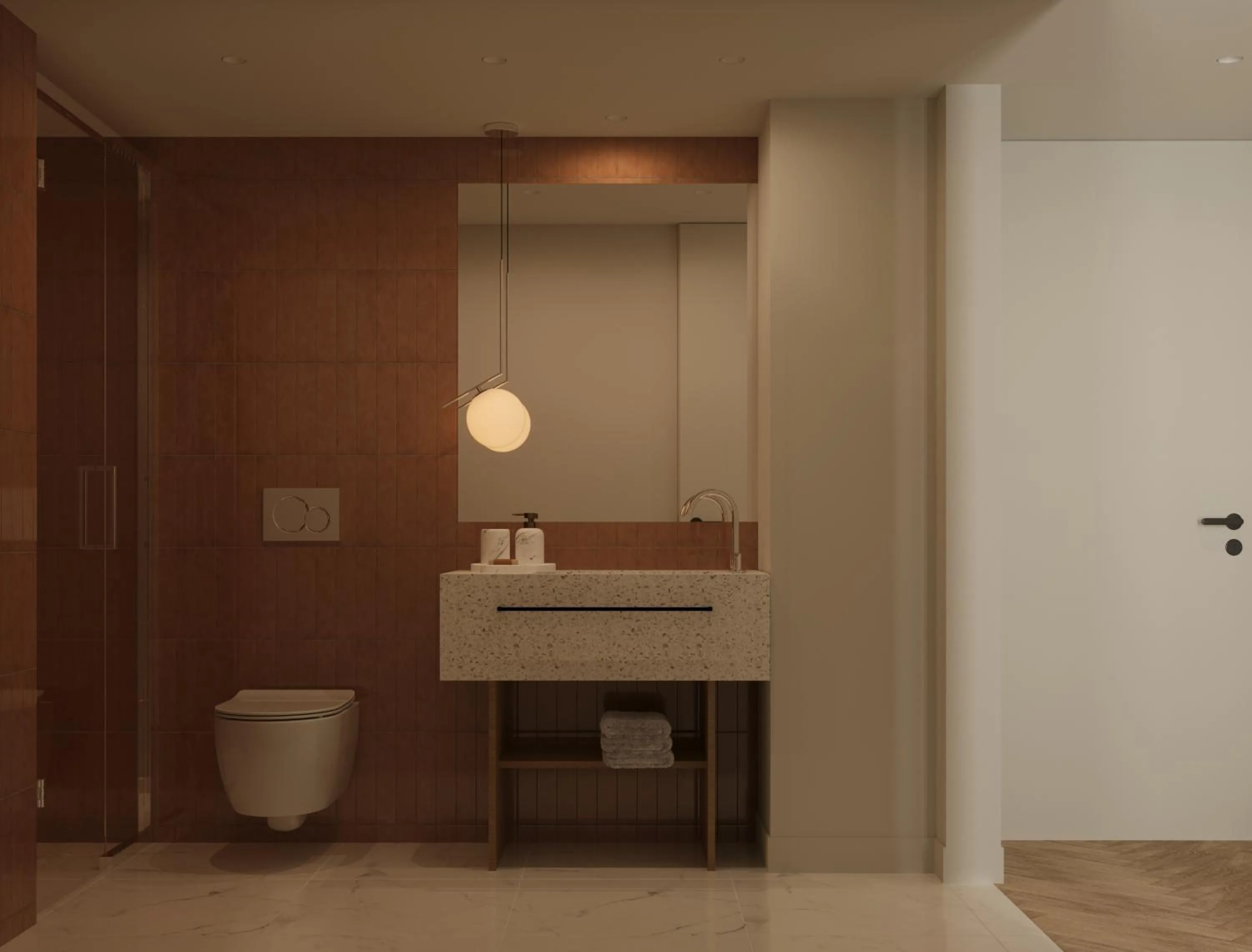 Bathroom in Bellen Athens Ηotel