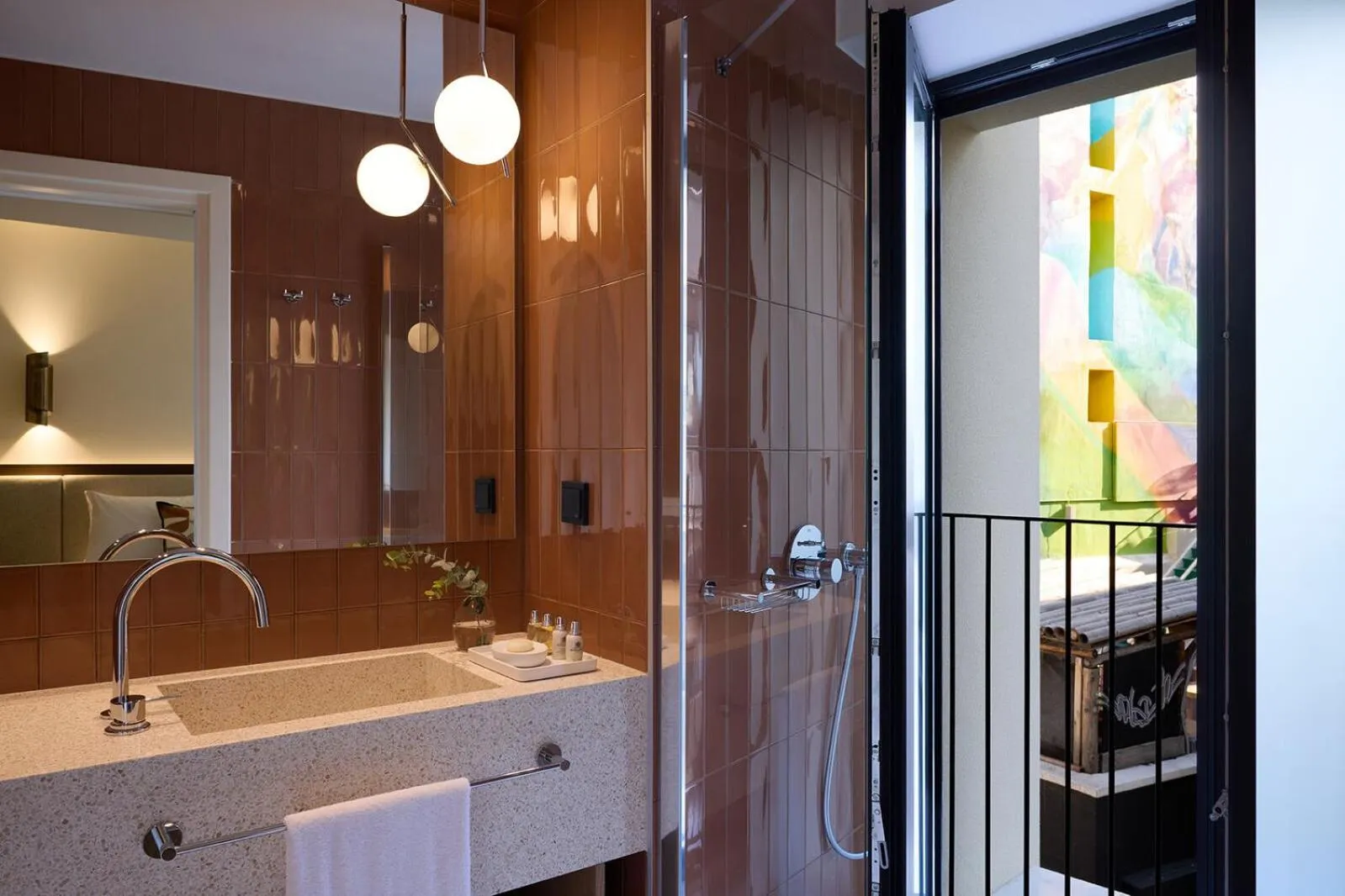 Bathroom in Bellen Athens Ηotel