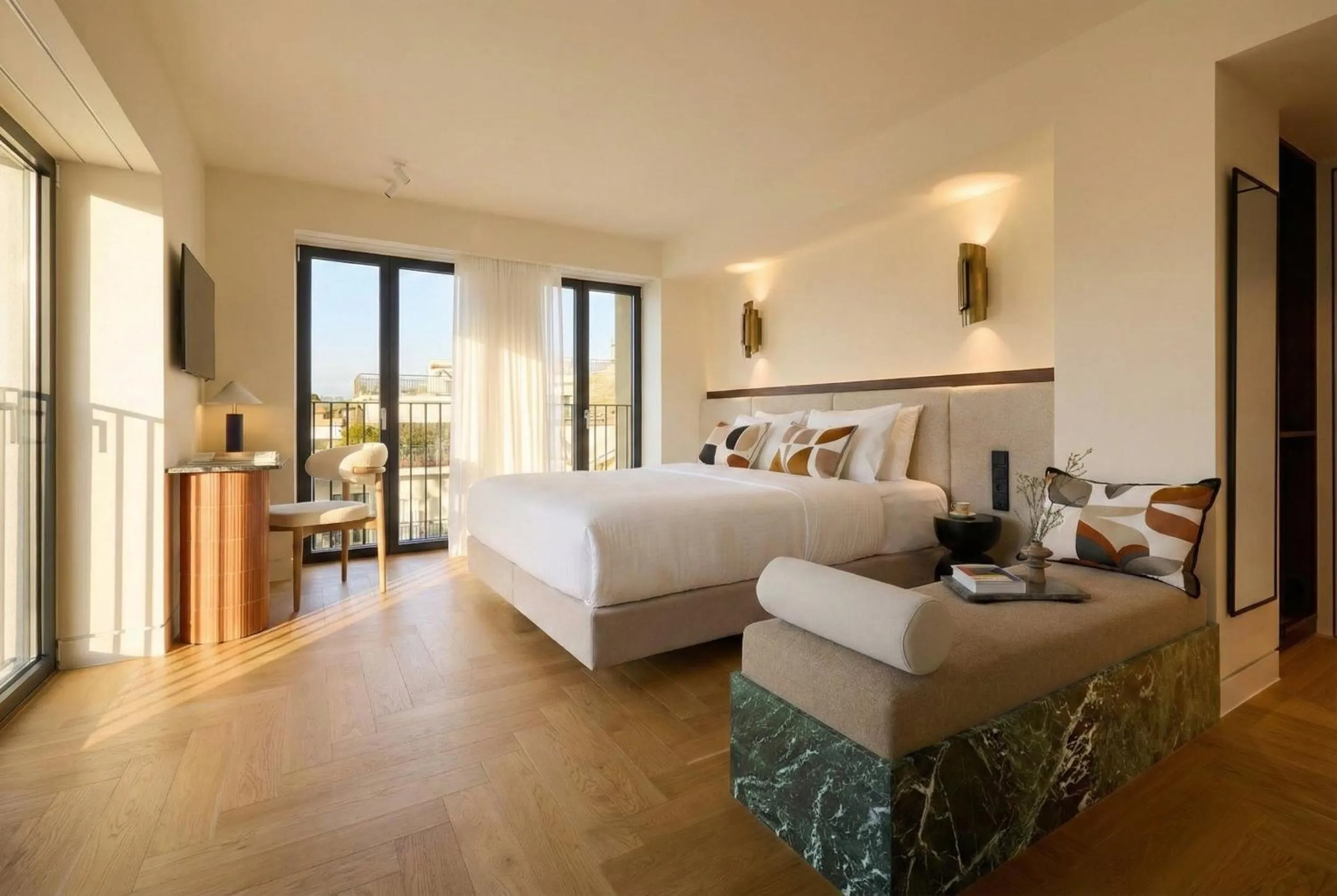 Bedroom, Bed in Bellen Athens Ηotel