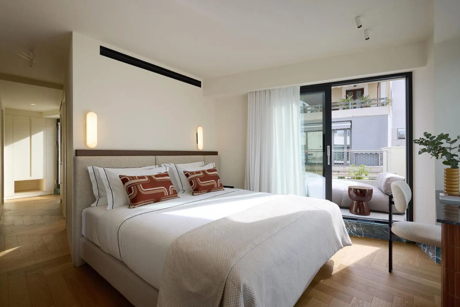 Bedroom, Bed in Bellen Athens Ηotel