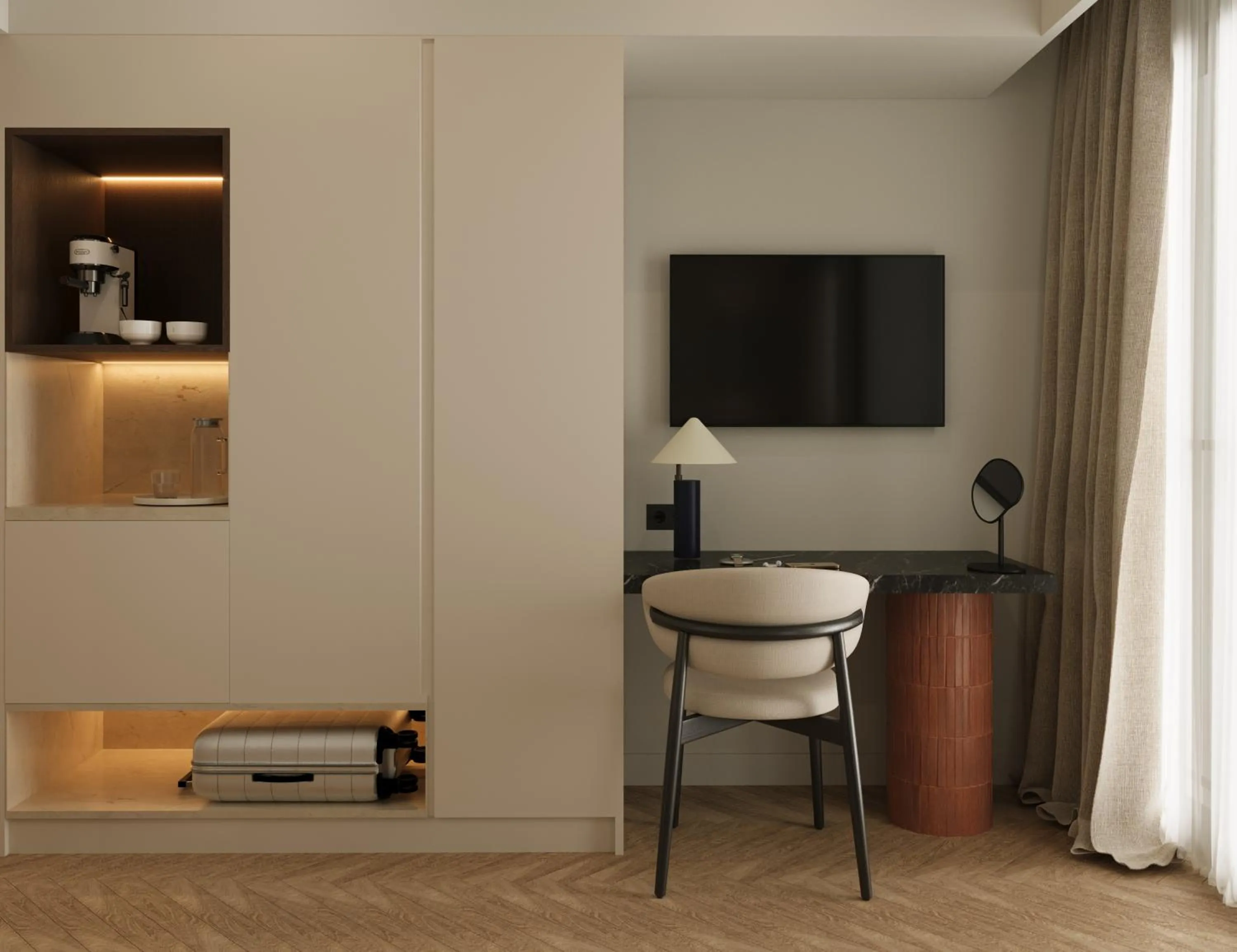 Bedroom in Bellen Athens Ηotel