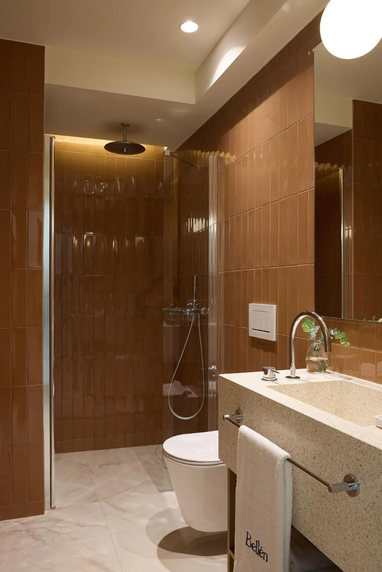 Bathroom in Bellen Athens Ηotel