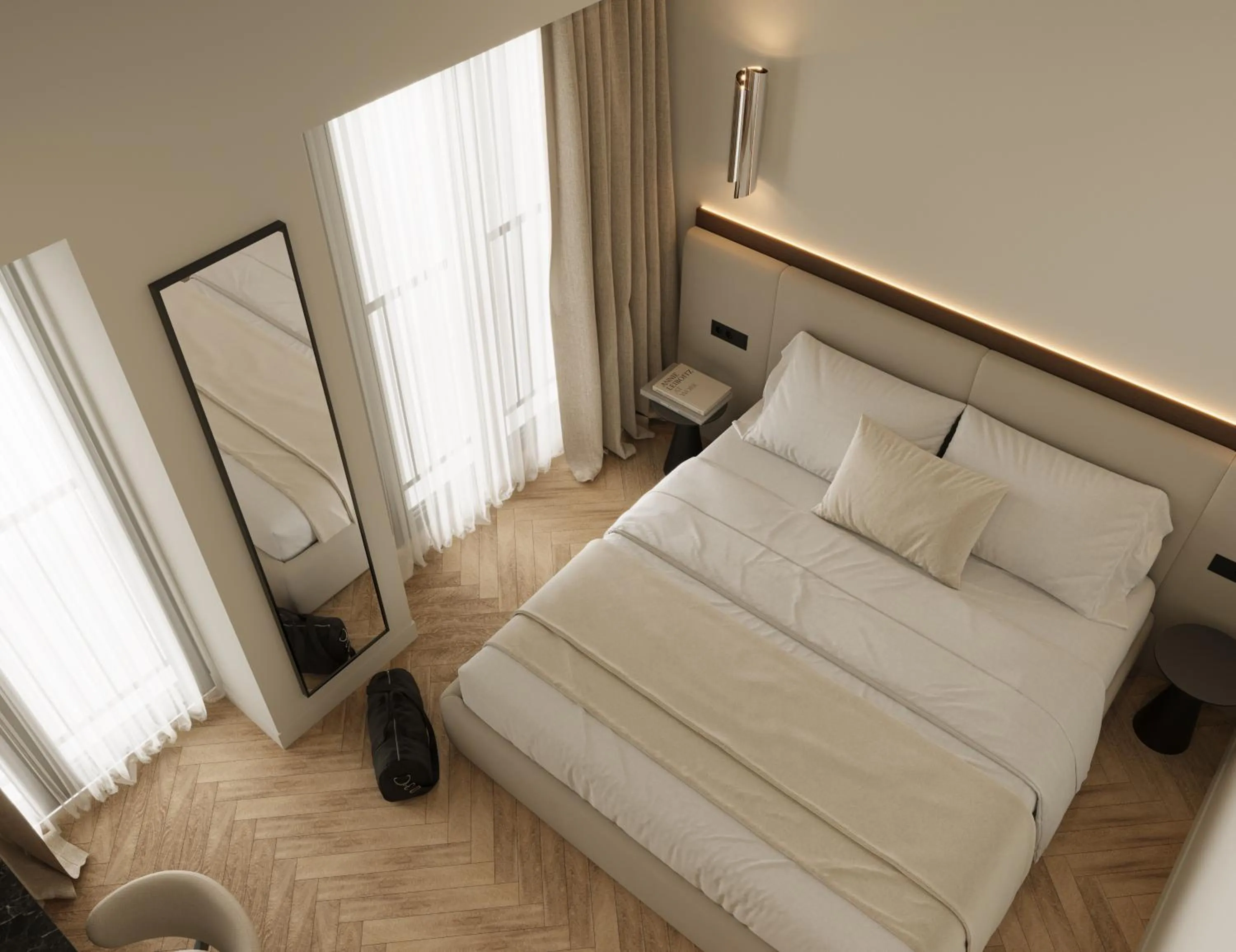 Bedroom, Bed in Bellen Athens Ηotel