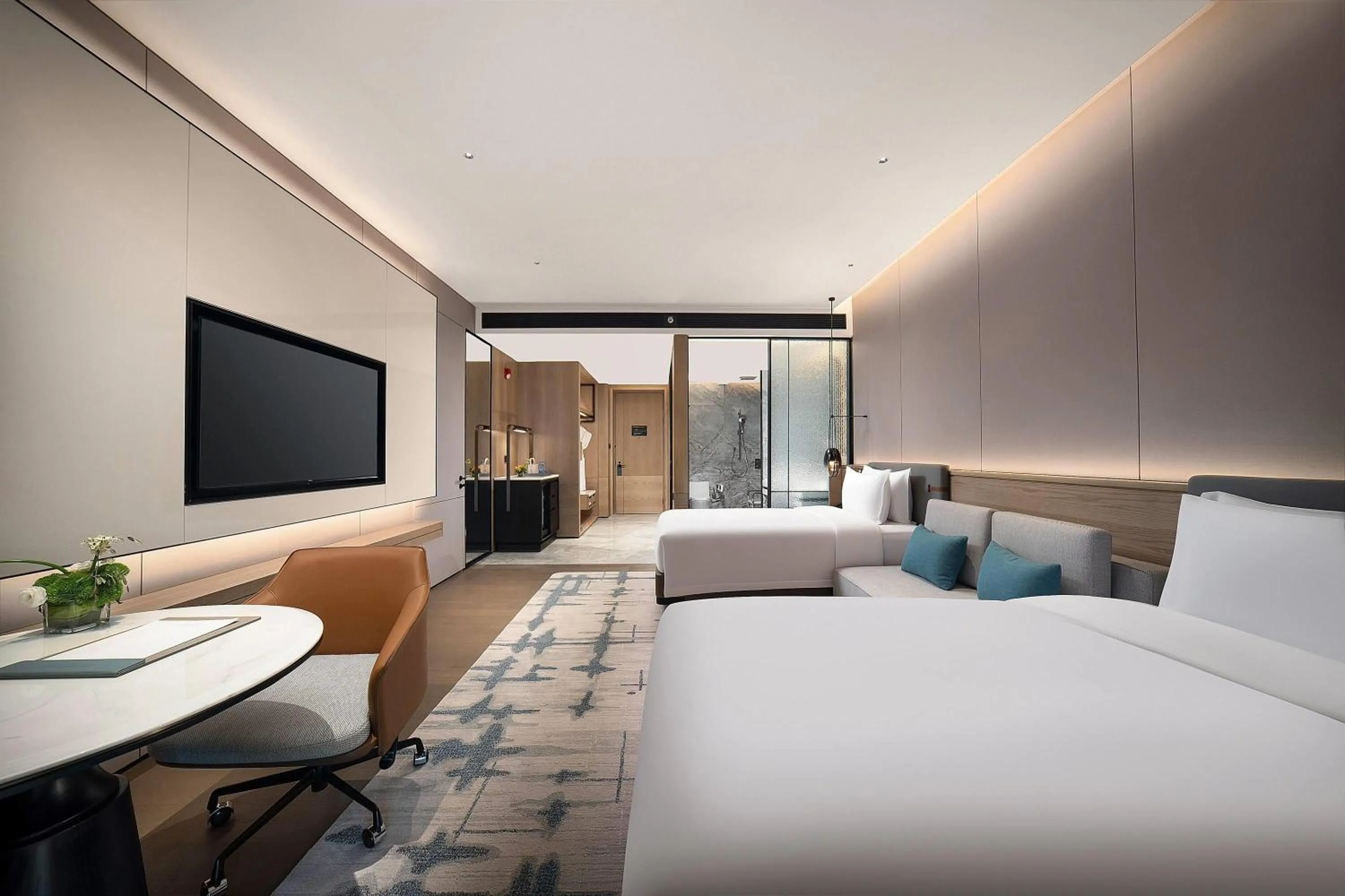 Photo of the whole room in Wyndham Grand Shenzhen Guangming