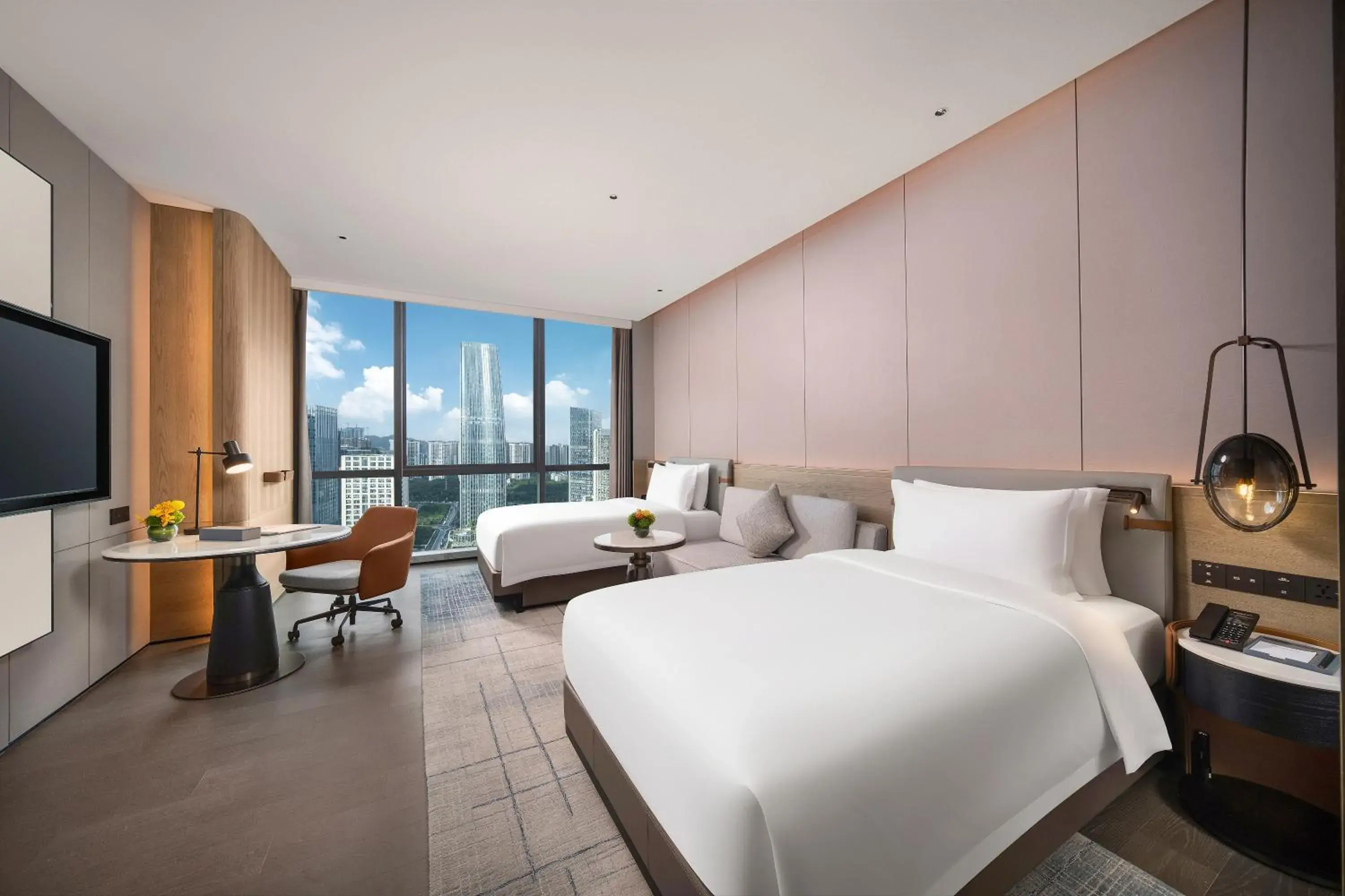 Superior Twin Room in Wyndham Grand Shenzhen Guangming Superior Twin Room in Wyndham Grand Shenzhen Guangming