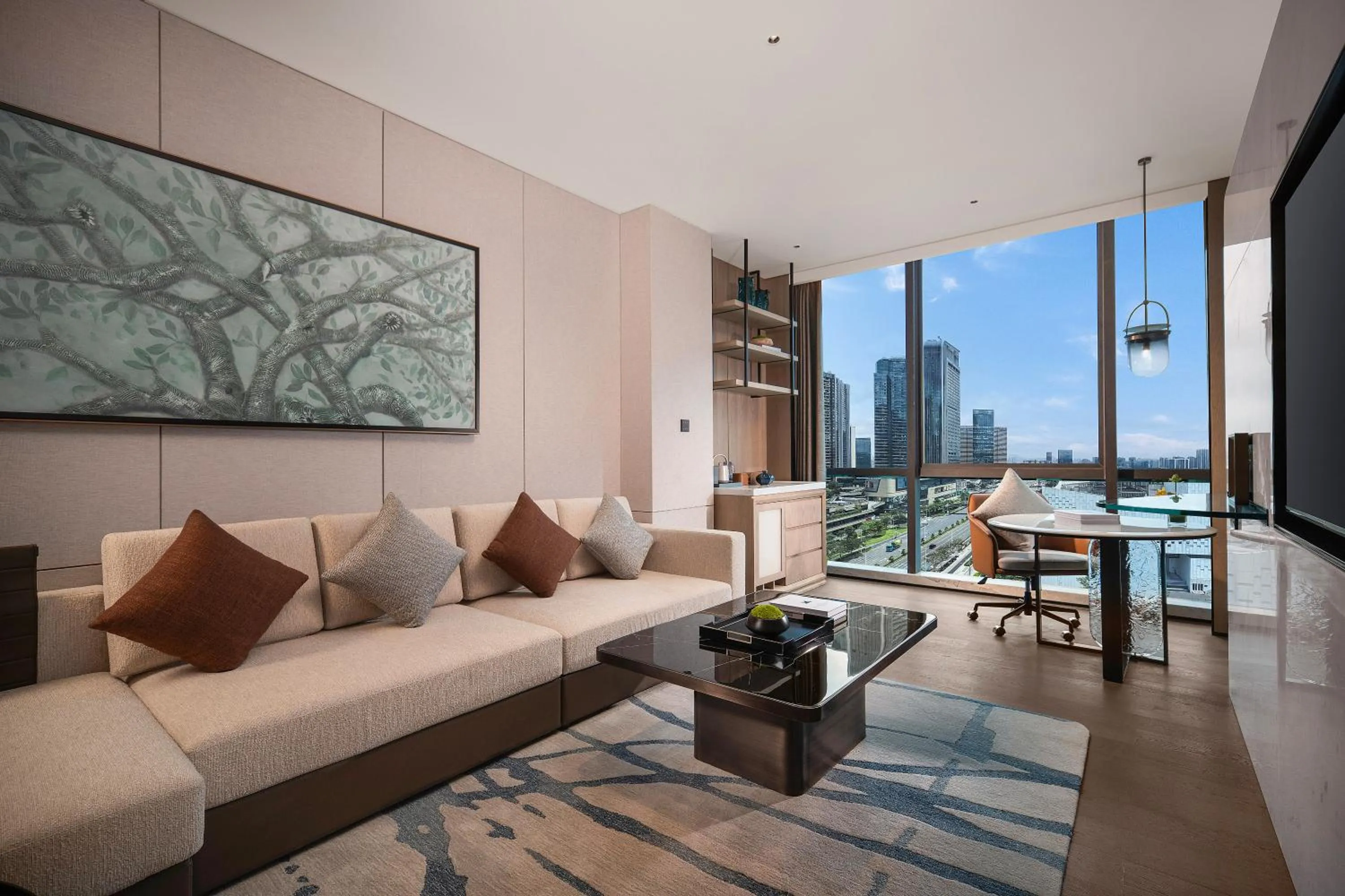 Living room in Wyndham Grand Shenzhen Guangming