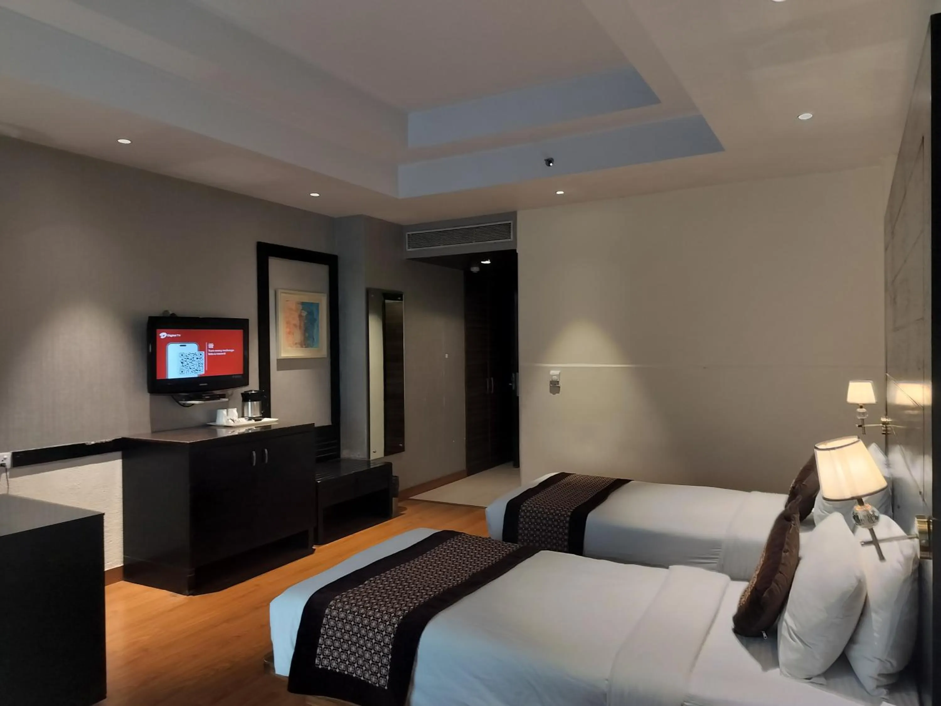 Photo of the whole room, Bed in Stellar Resorts By Bel-La Monde, Rajokri, Near IGI Airport, Delhi