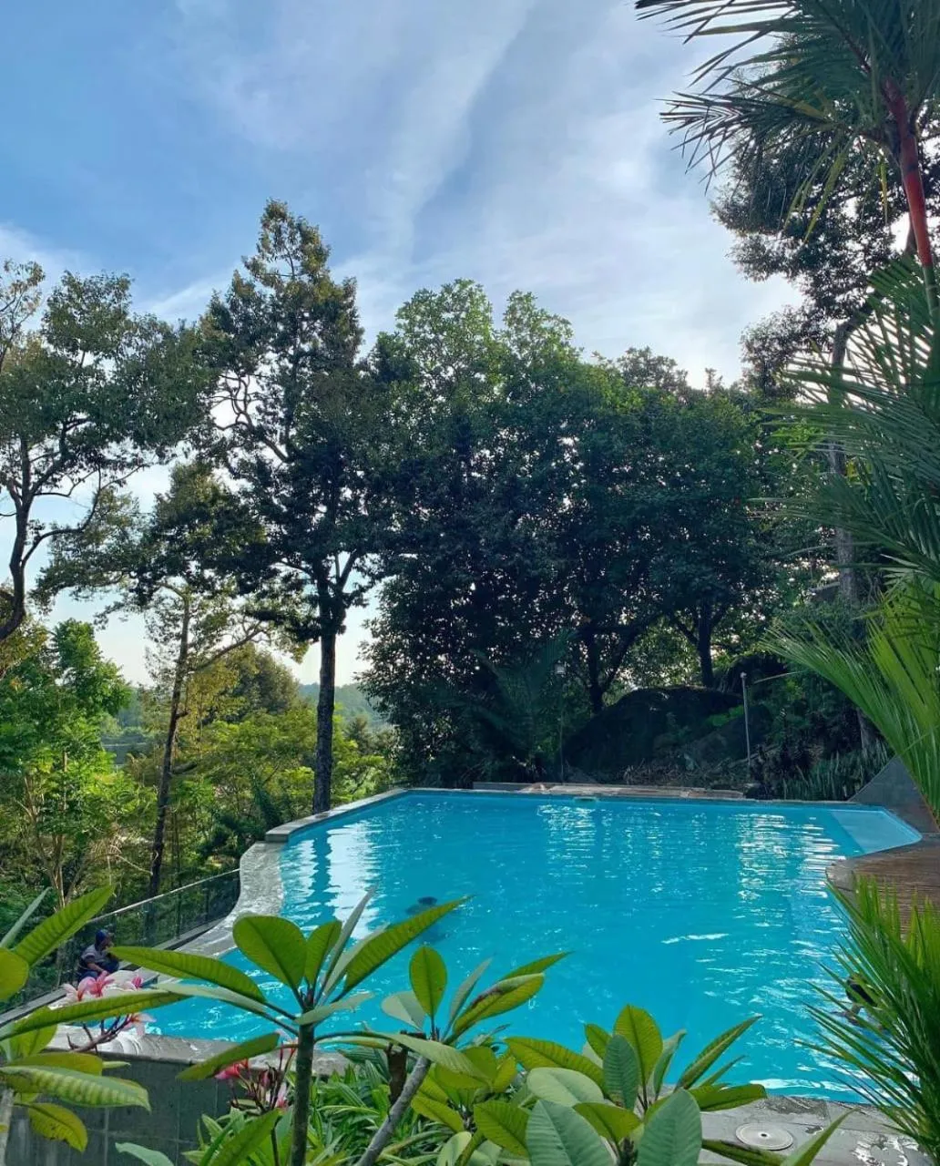 Pool view in de Bintan Villa