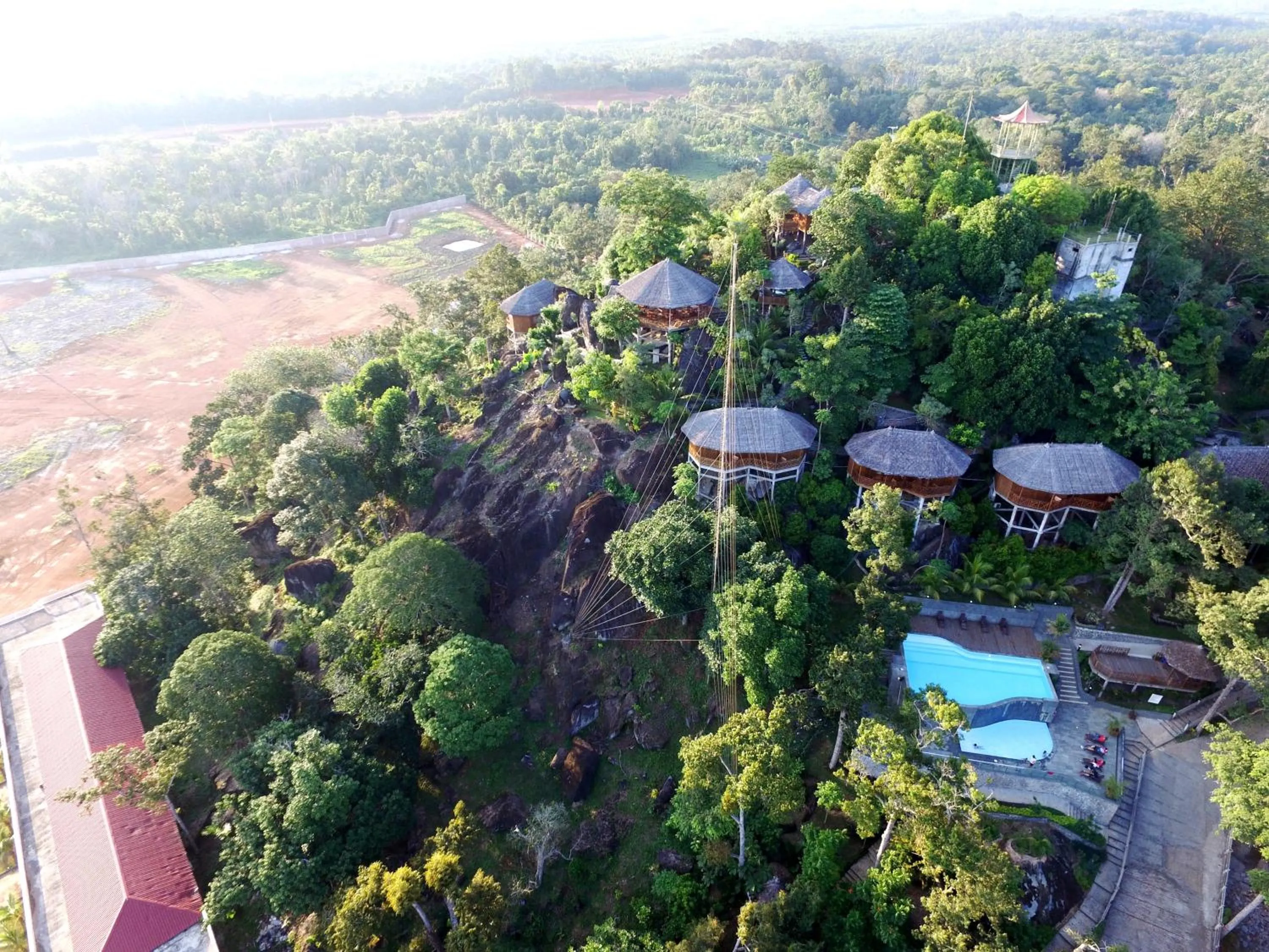 Bird's eye view in de Bintan Villa