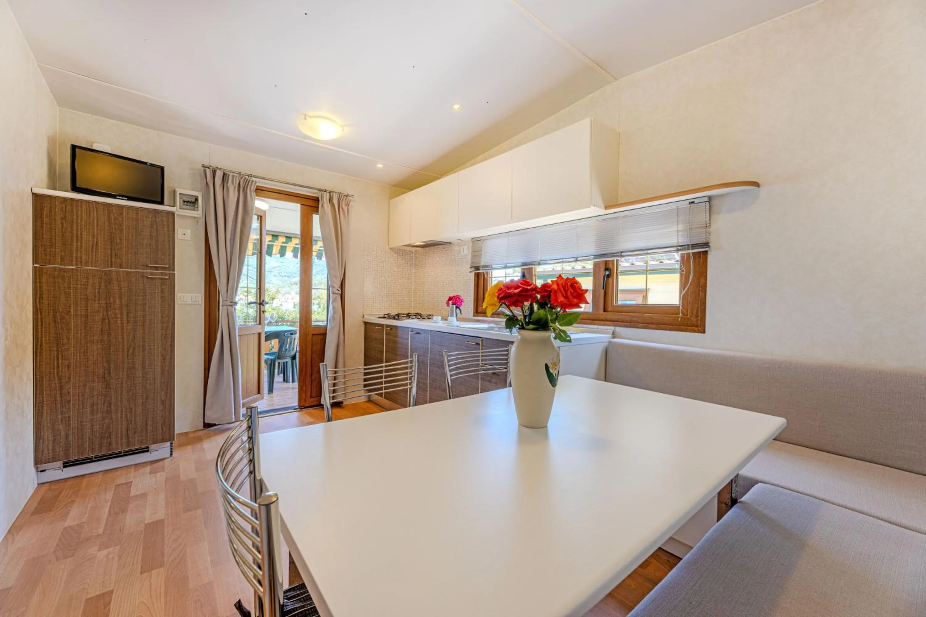 Kitchen or kitchenette in Camping Village Le Calanchiole