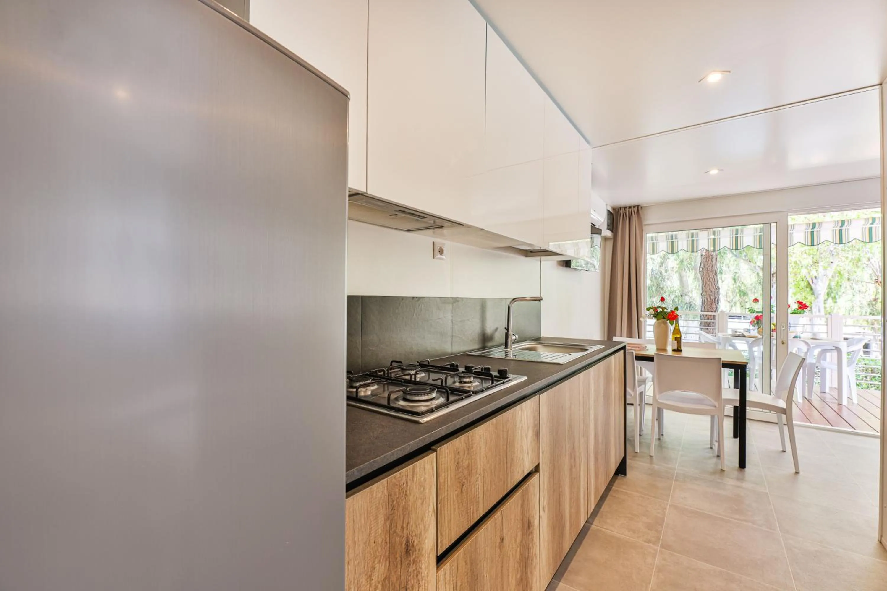 Kitchen or kitchenette in Camping Village Le Calanchiole