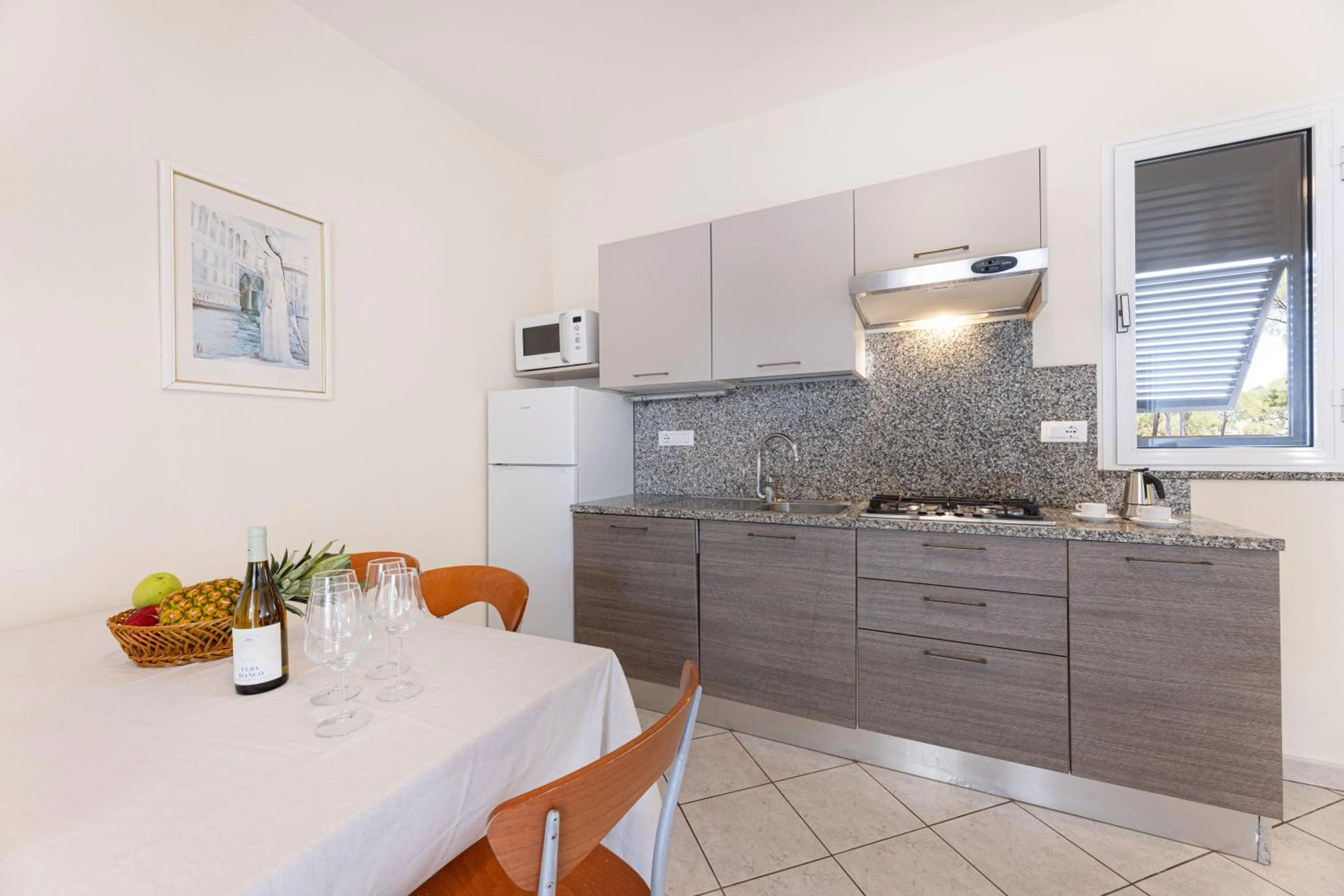Kitchen or kitchenette in Camping Village Le Calanchiole