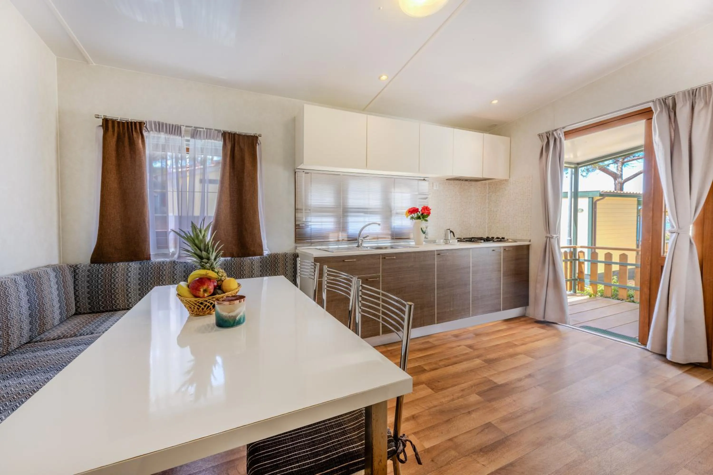Kitchen or kitchenette in Camping Village Le Calanchiole