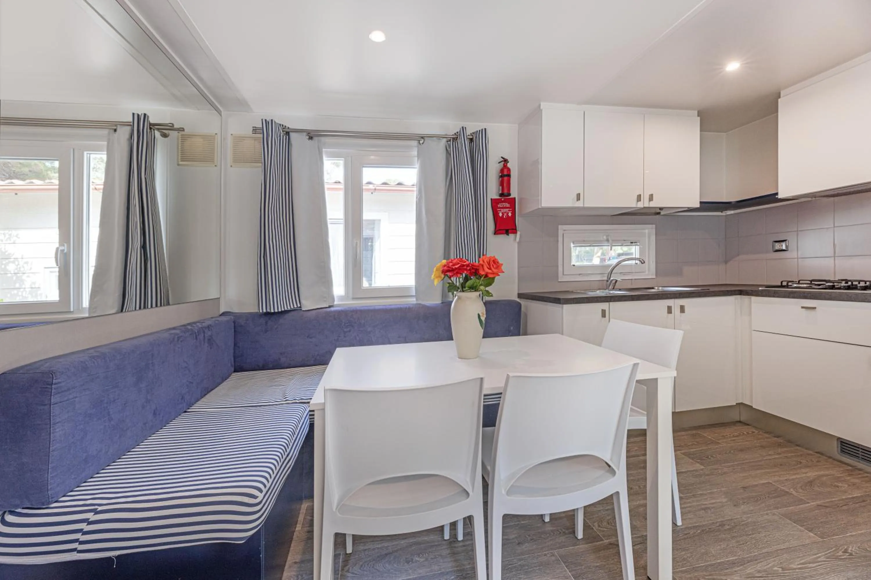 Kitchen or kitchenette in Camping Village Le Calanchiole