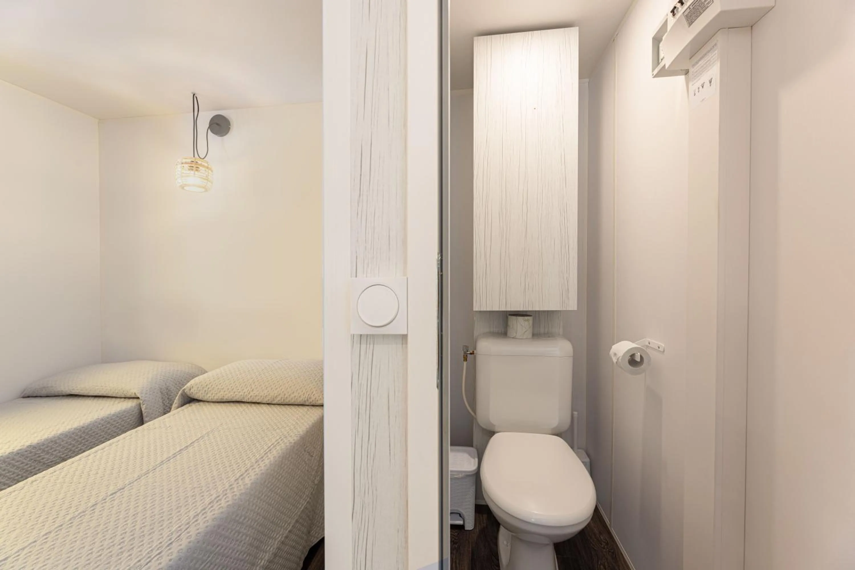 Toilet, Bed in Camping Village Le Calanchiole