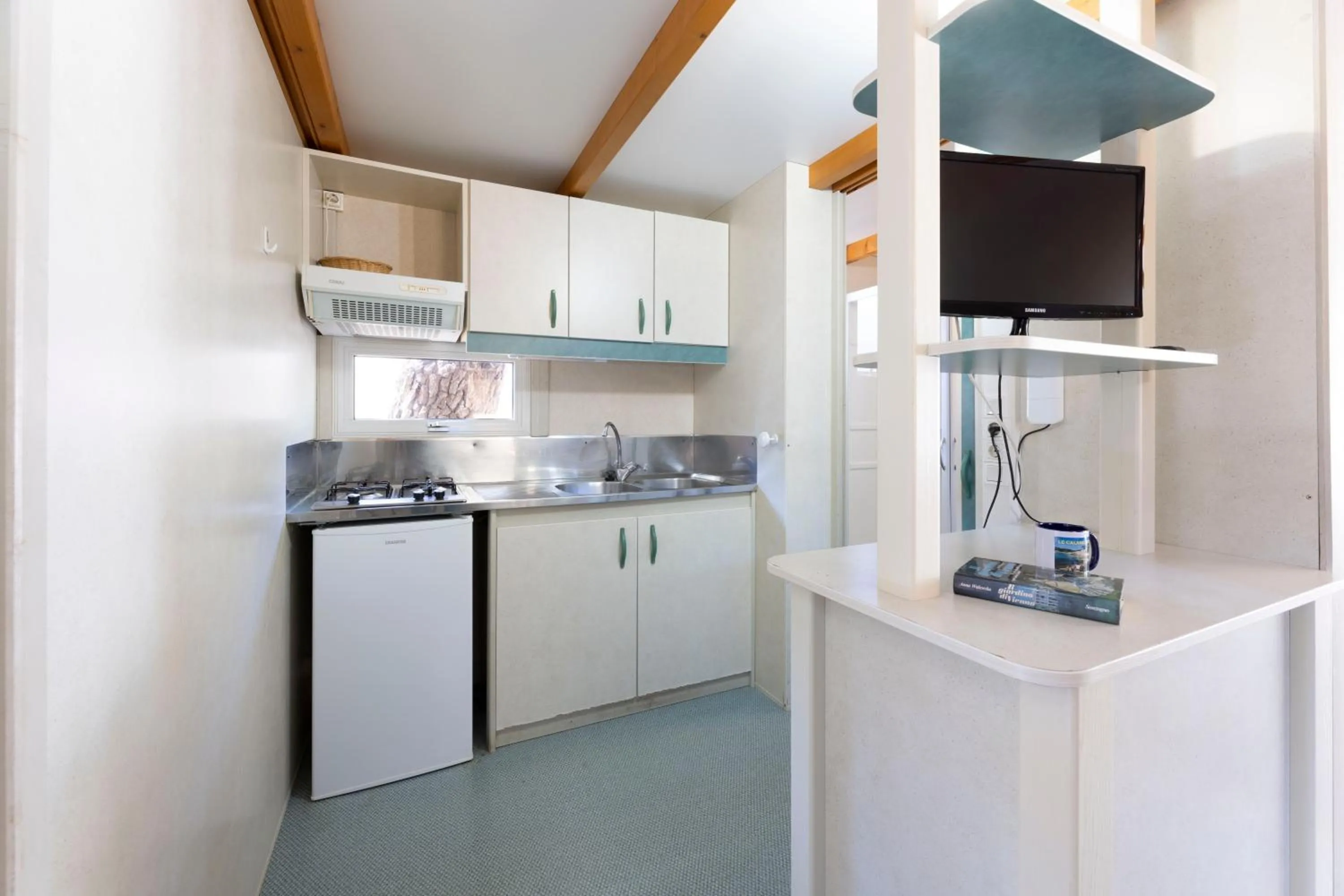 Kitchen or kitchenette in Camping Village Le Calanchiole