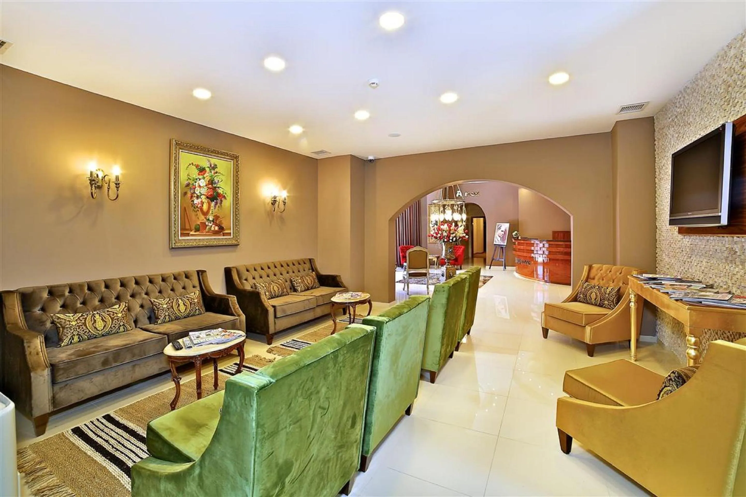 Seating area in The Hera Premium Hotels