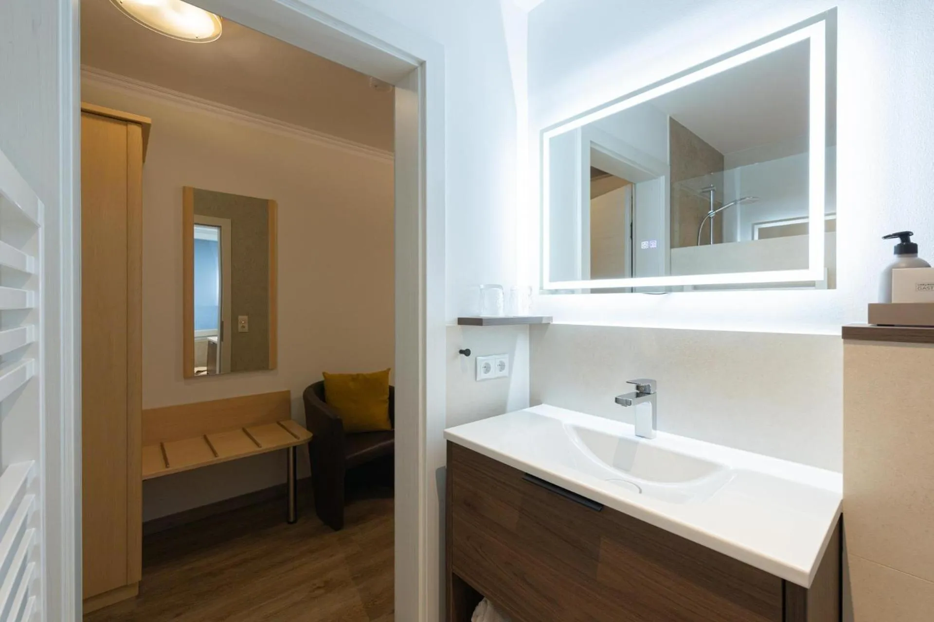 Bathroom, Bed in Schliefauhof