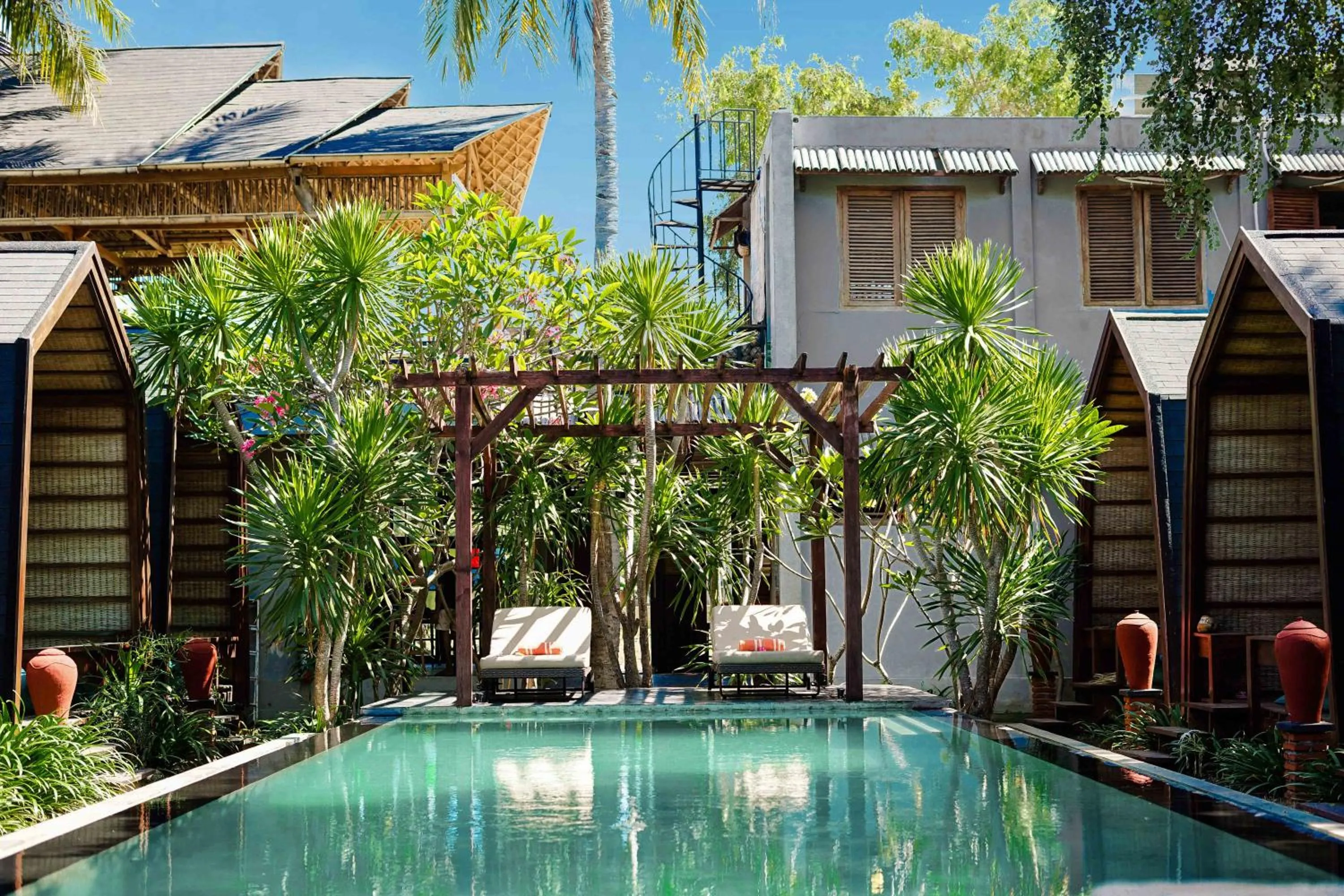 Garden view in Waras Villa