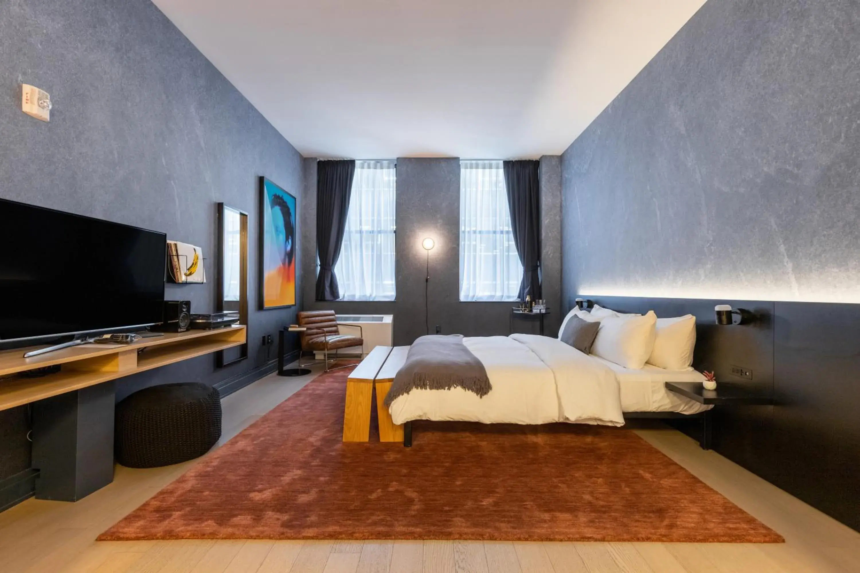 Bed in Mint House at 70 Pine Bed in Mint House at 70 Pine