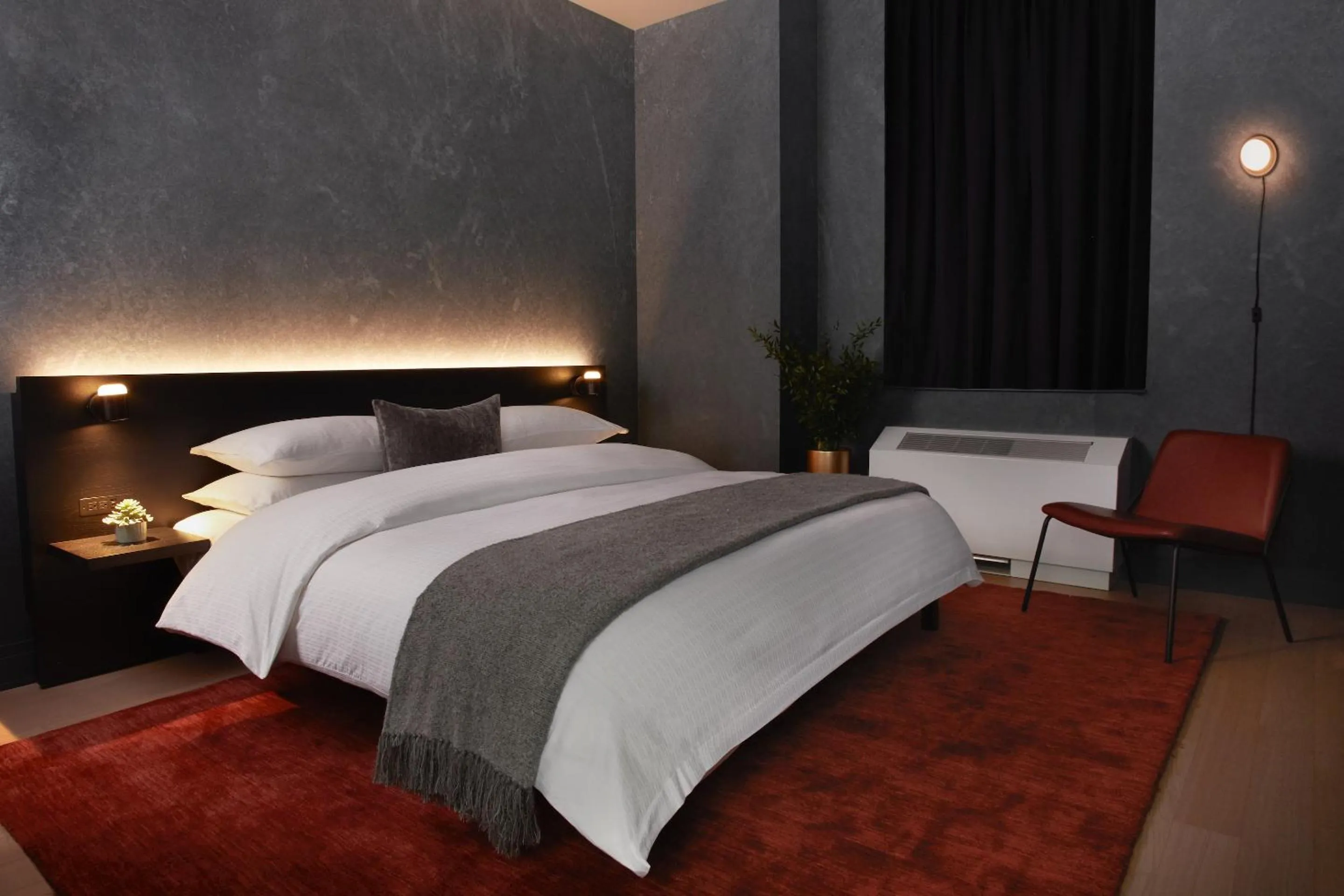 Bed in Mint House 70 Pine by Kasa