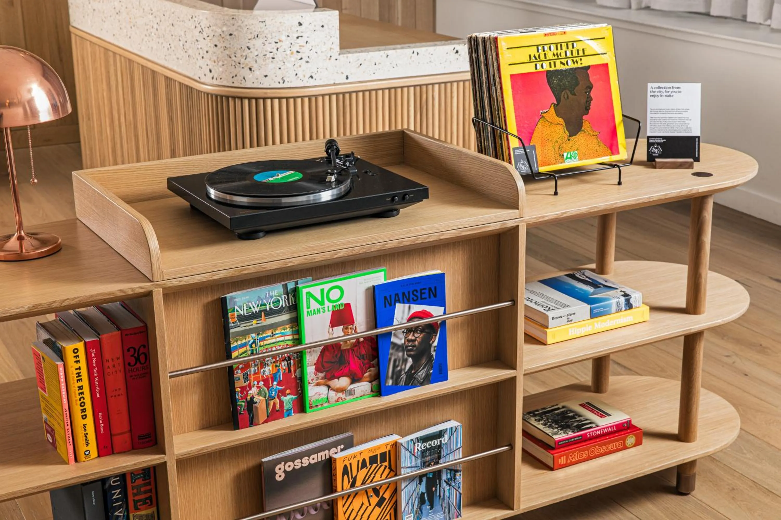 Library in Mint House at 70 Pine