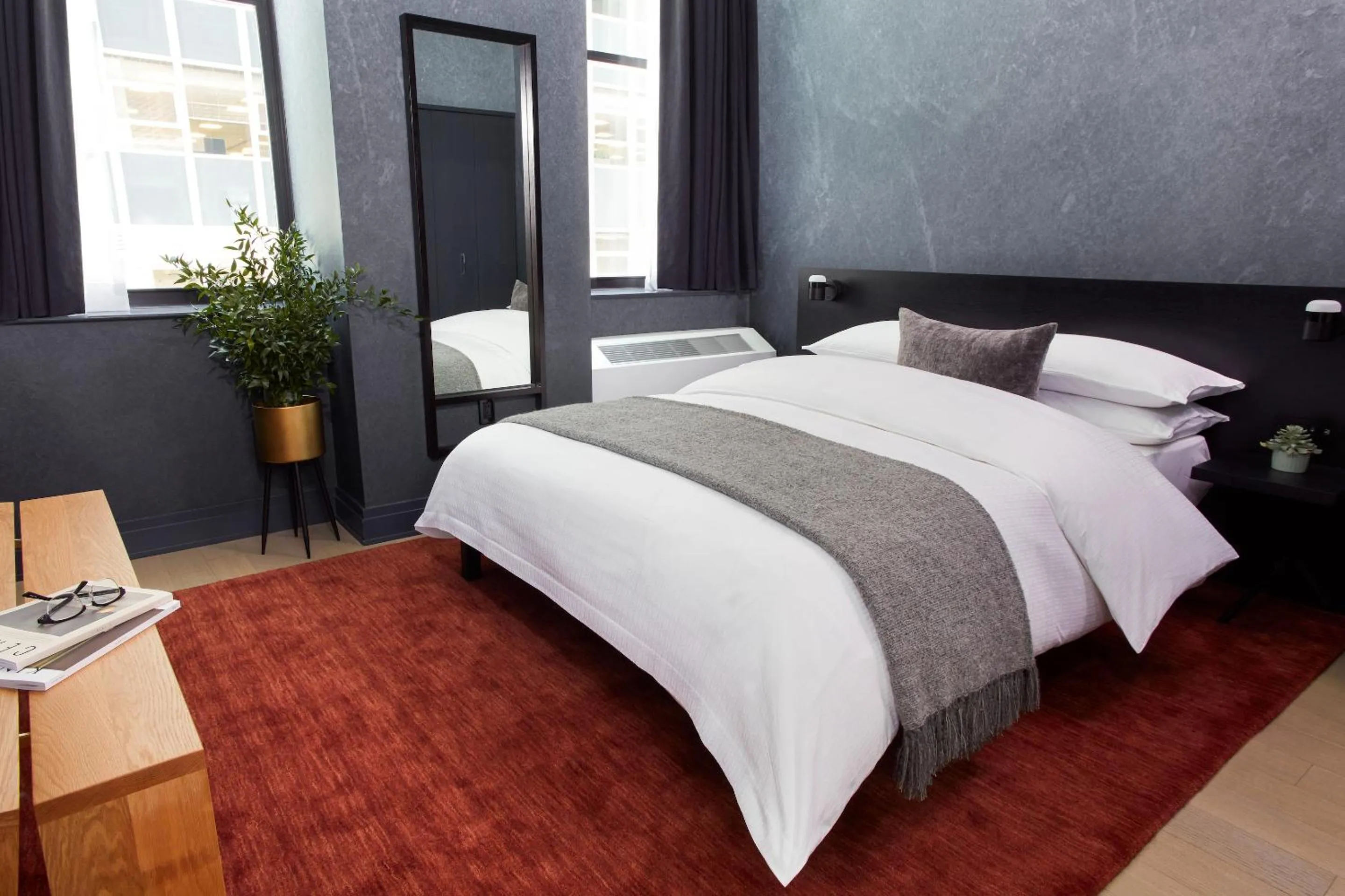 Bed in Mint House 70 Pine by Kasa