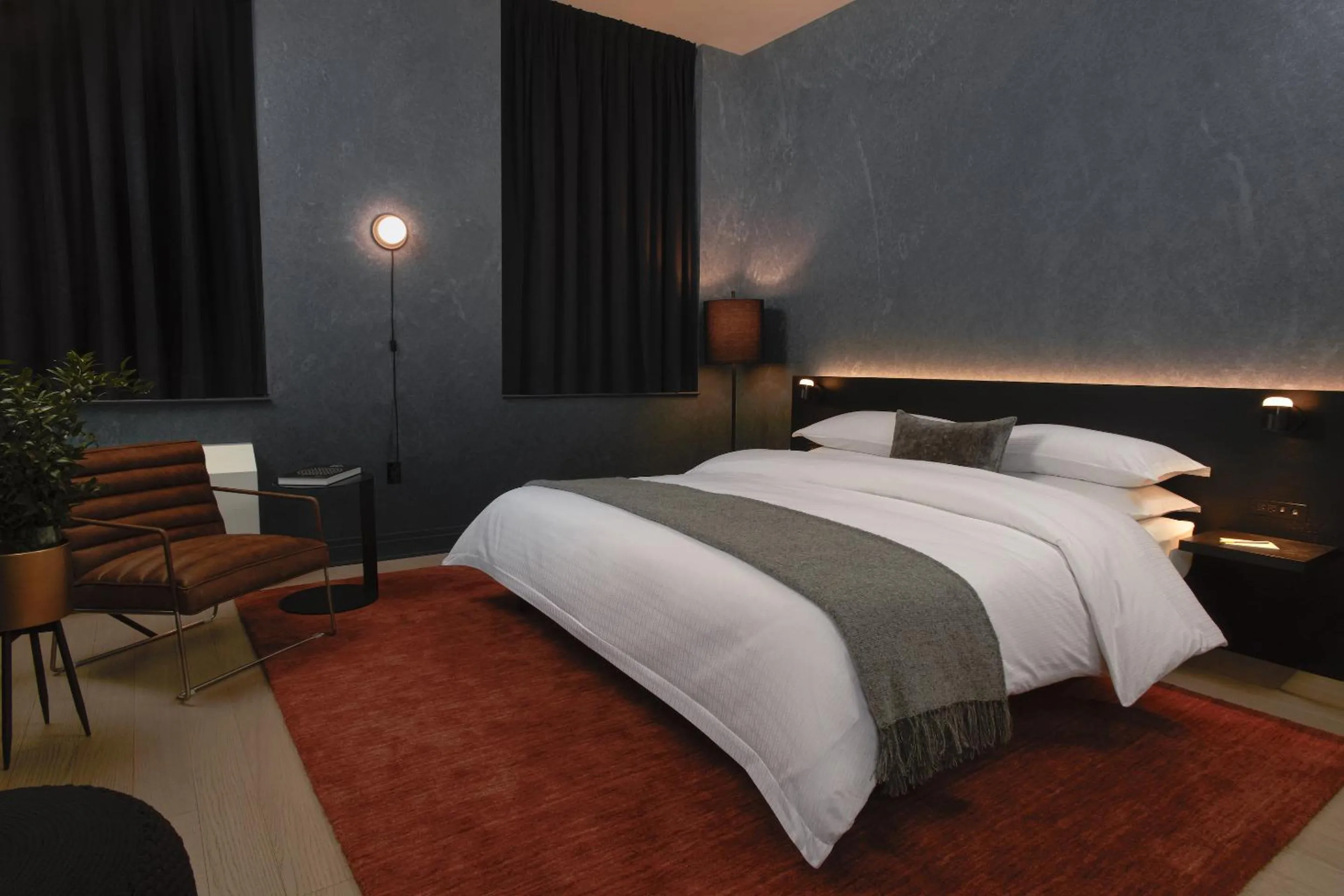 Bed in Mint House 70 Pine by Kasa