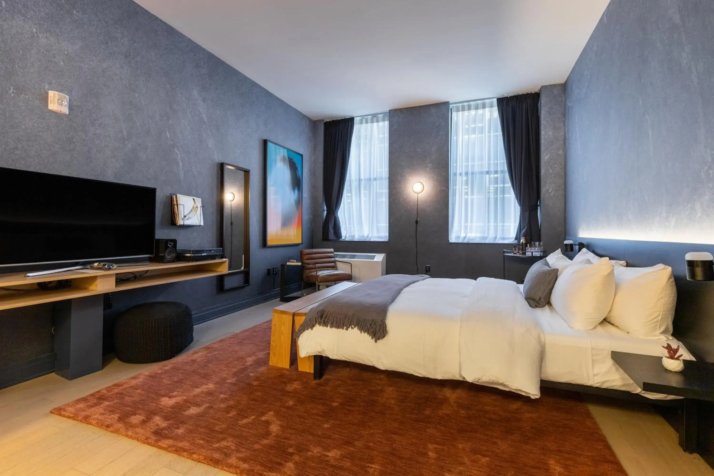 Bed in Mint House at 70 Pine Bed in Mint House at 70 Pine