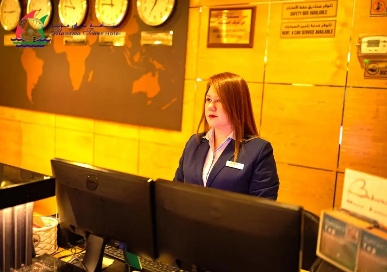 Lobby or reception in Manama Tower Hotel Lobby or reception in Manama Tower Hotel