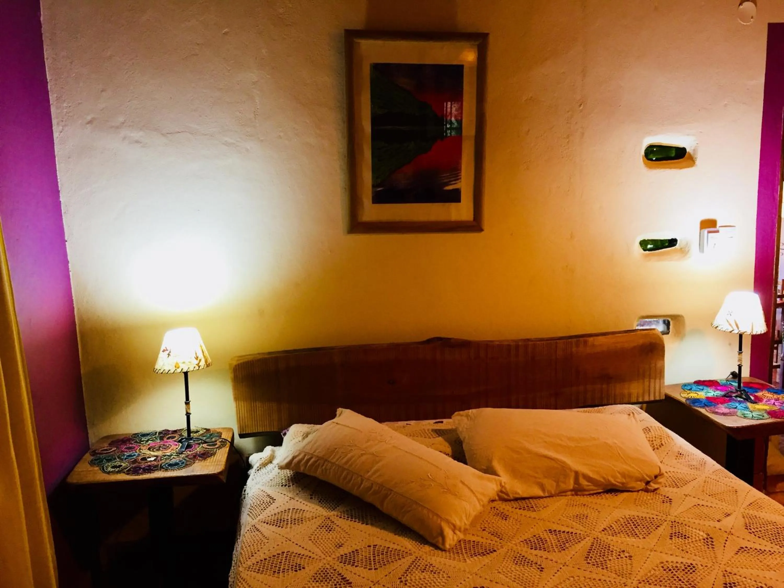 Bed in Granja La Lechuza Ecolodge