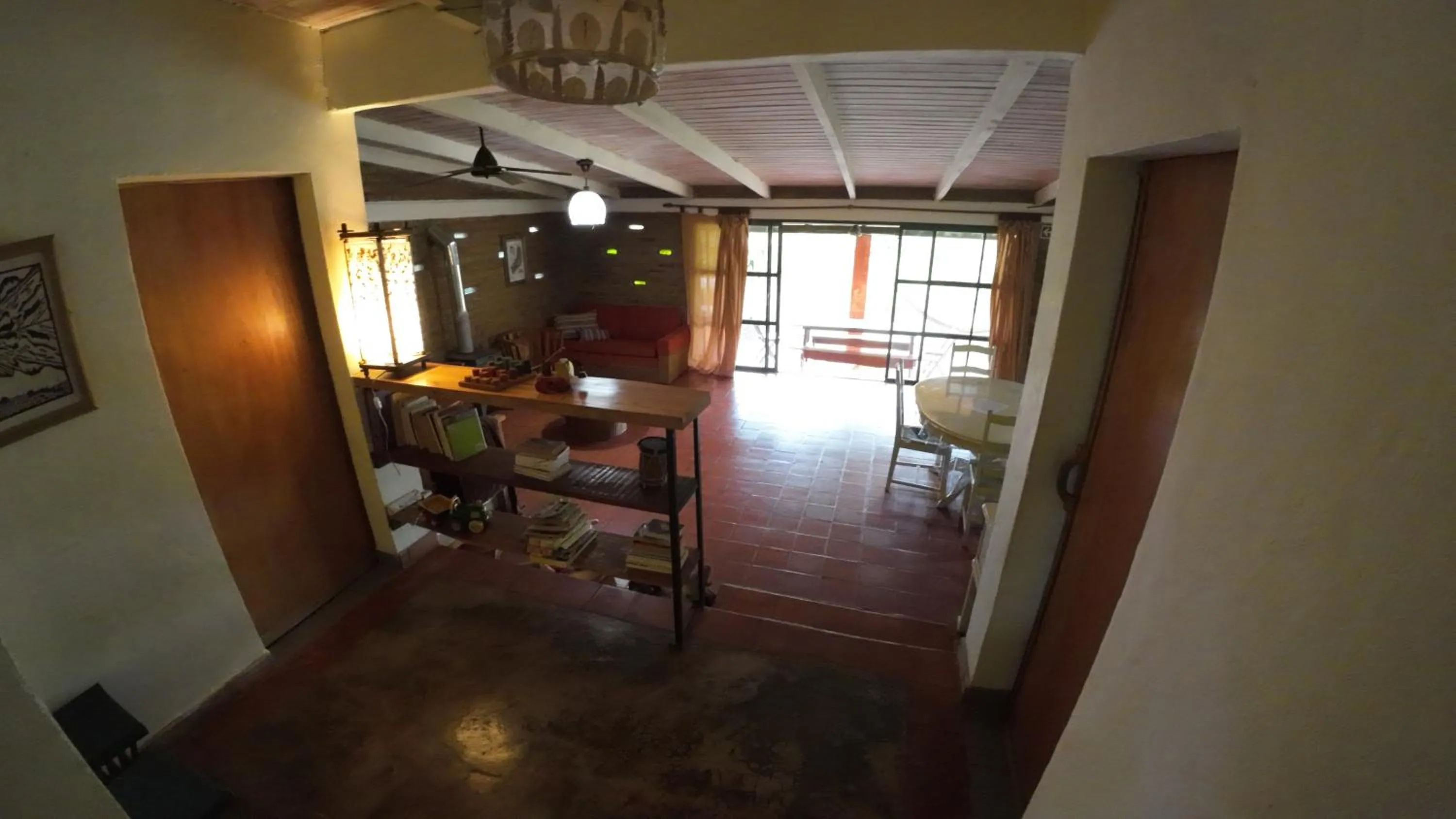 Living room in Granja La Lechuza Ecolodge