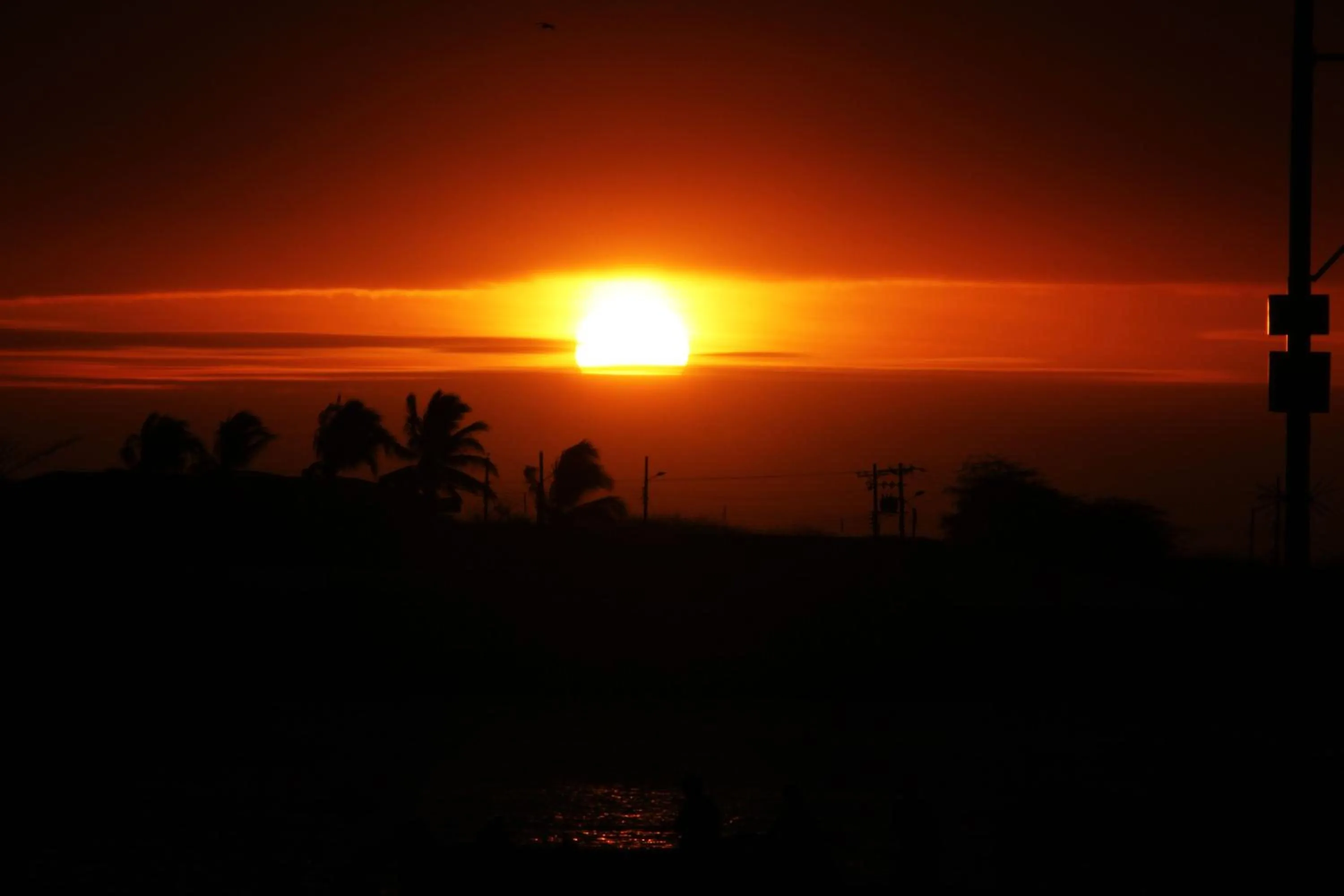 Sunset in La Zayapa Hotel