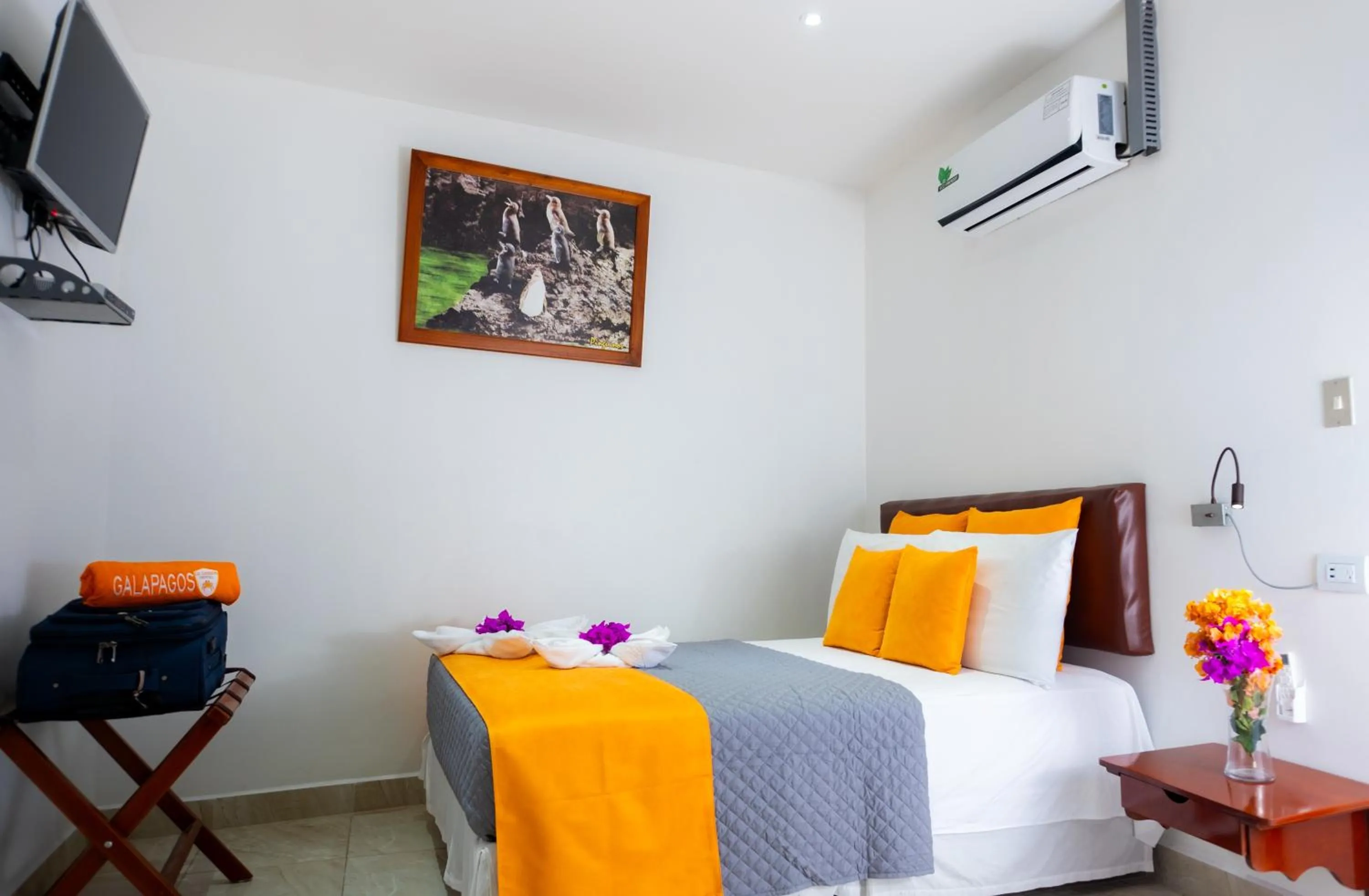 Bed in La Zayapa Hotel