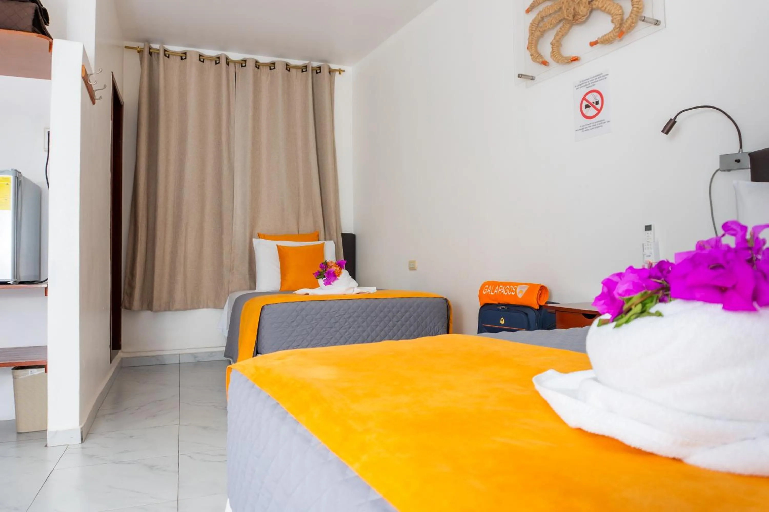 Bed in La Zayapa Hotel