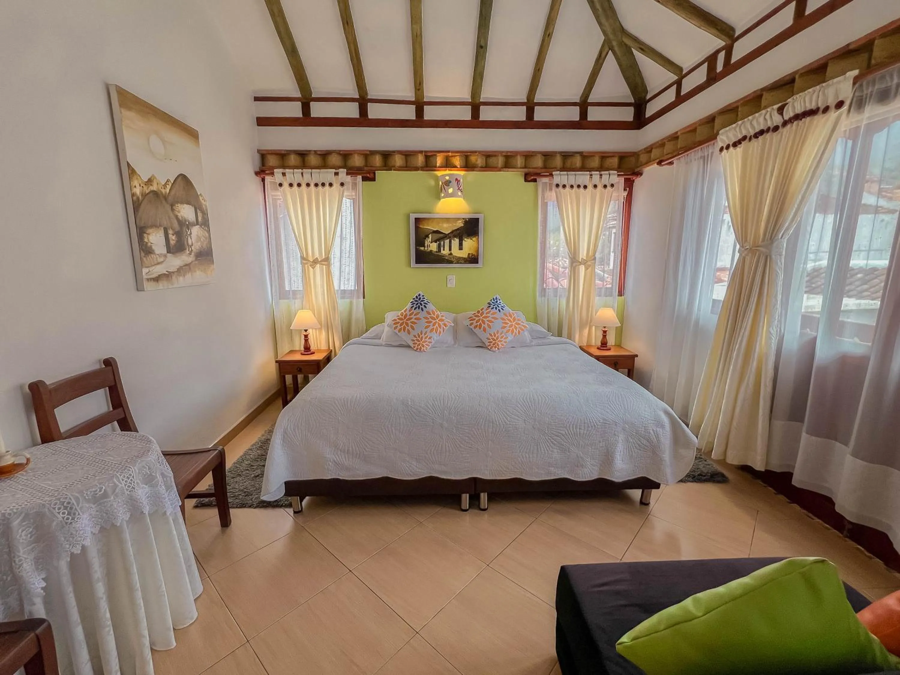Bed in Hotel Villa del Angel