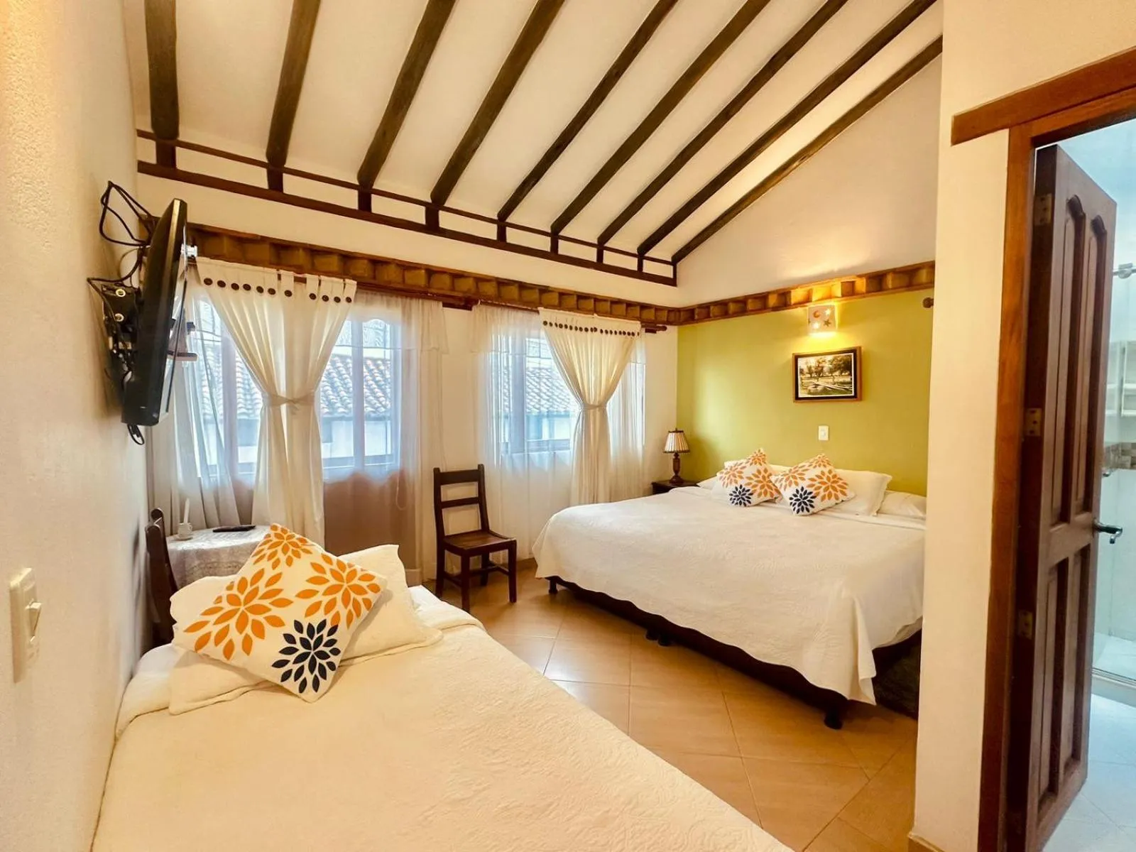 Bed in Hotel Villa del Angel