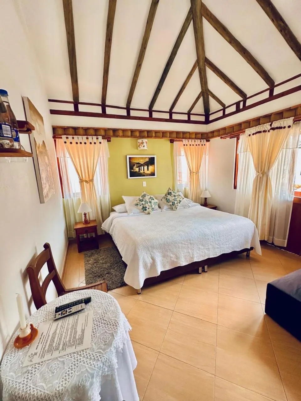 Bed in Hotel Villa del Angel