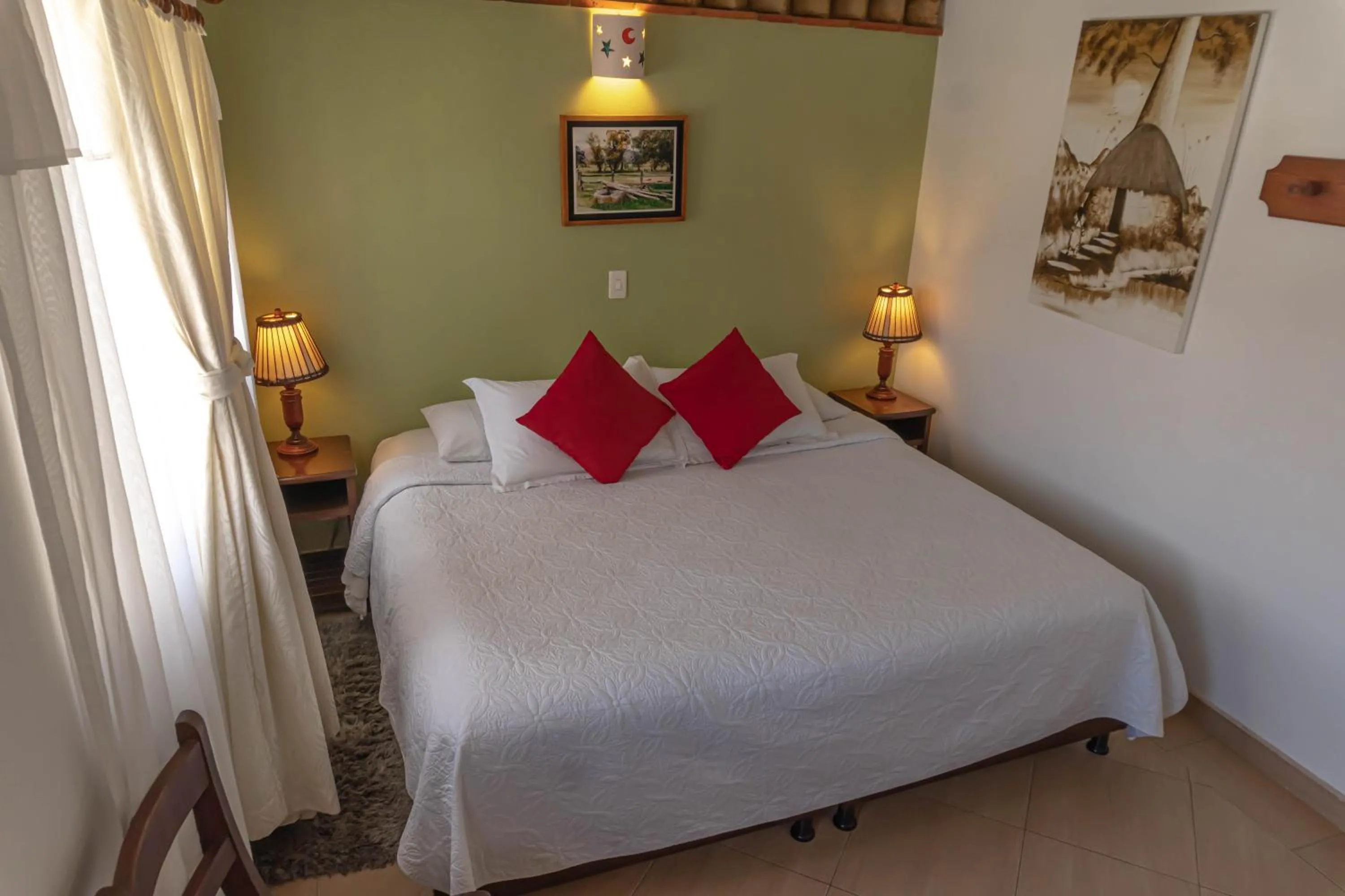 Bed in Hotel Villa del Angel