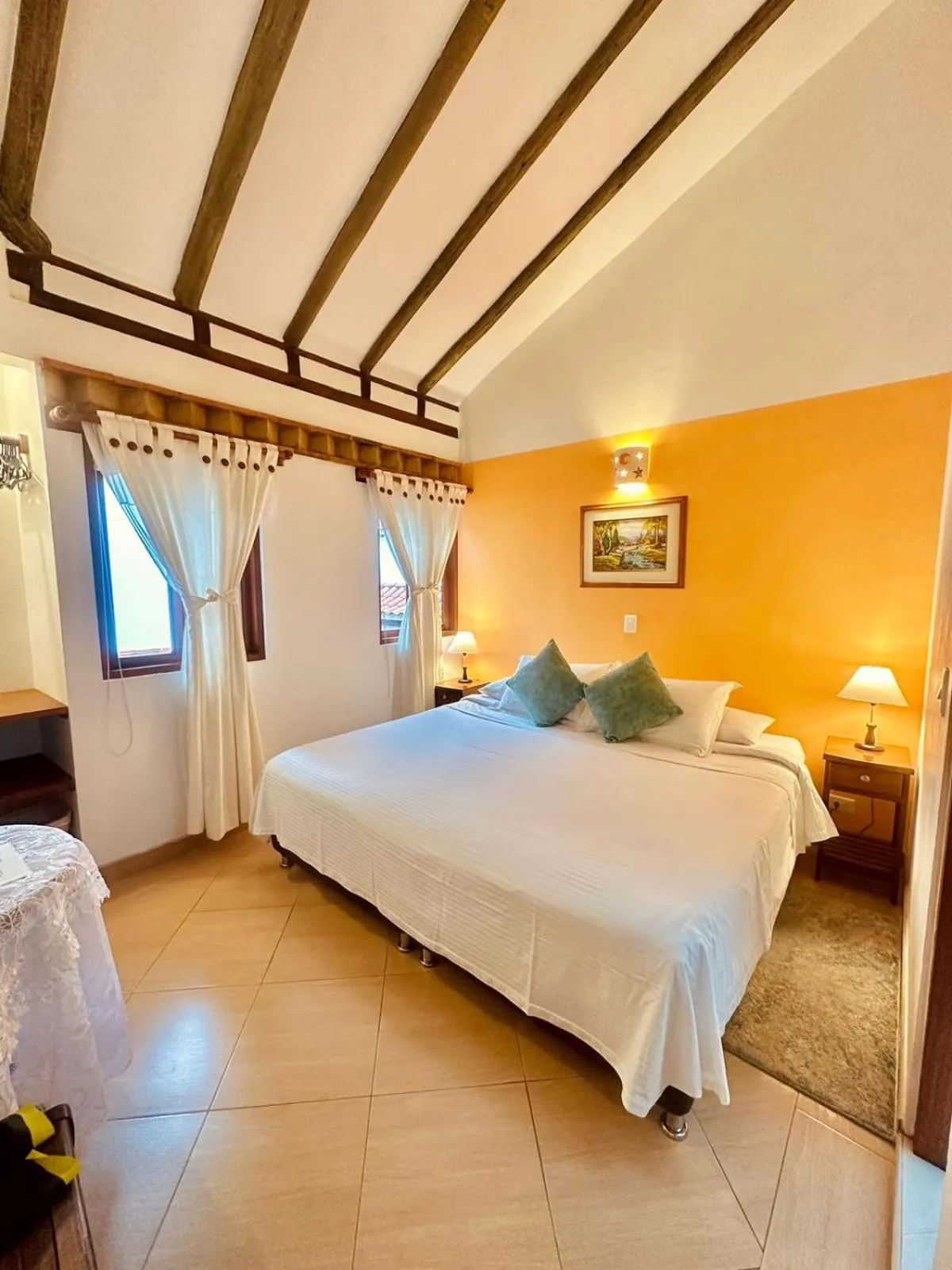 Bed in Hotel Villa del Angel
