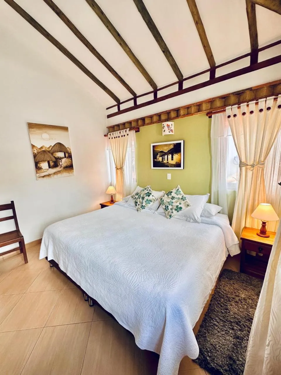 Bed in Hotel Villa del Angel