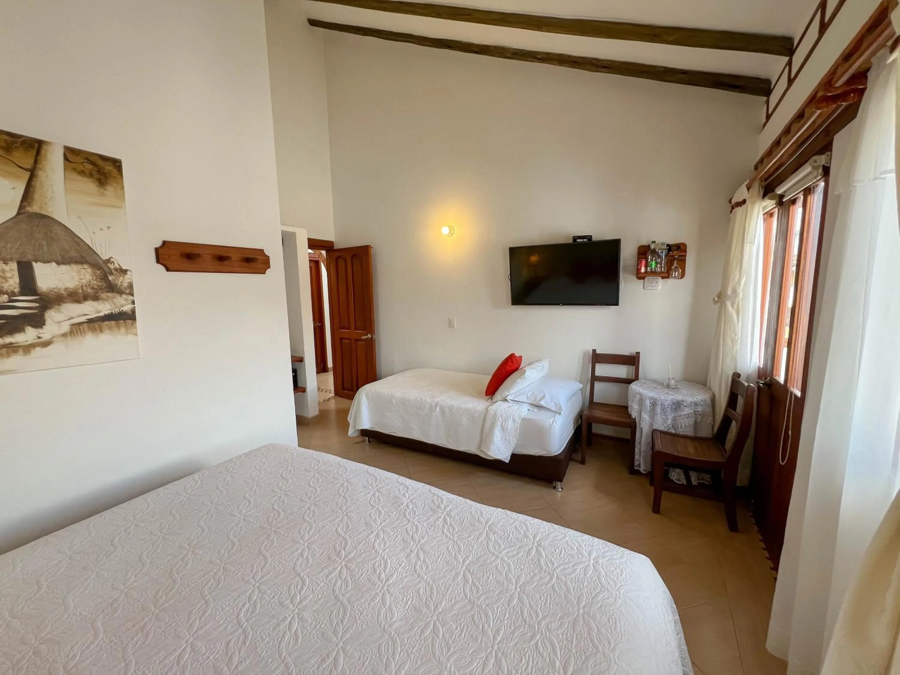 Bed in Hotel Villa del Angel