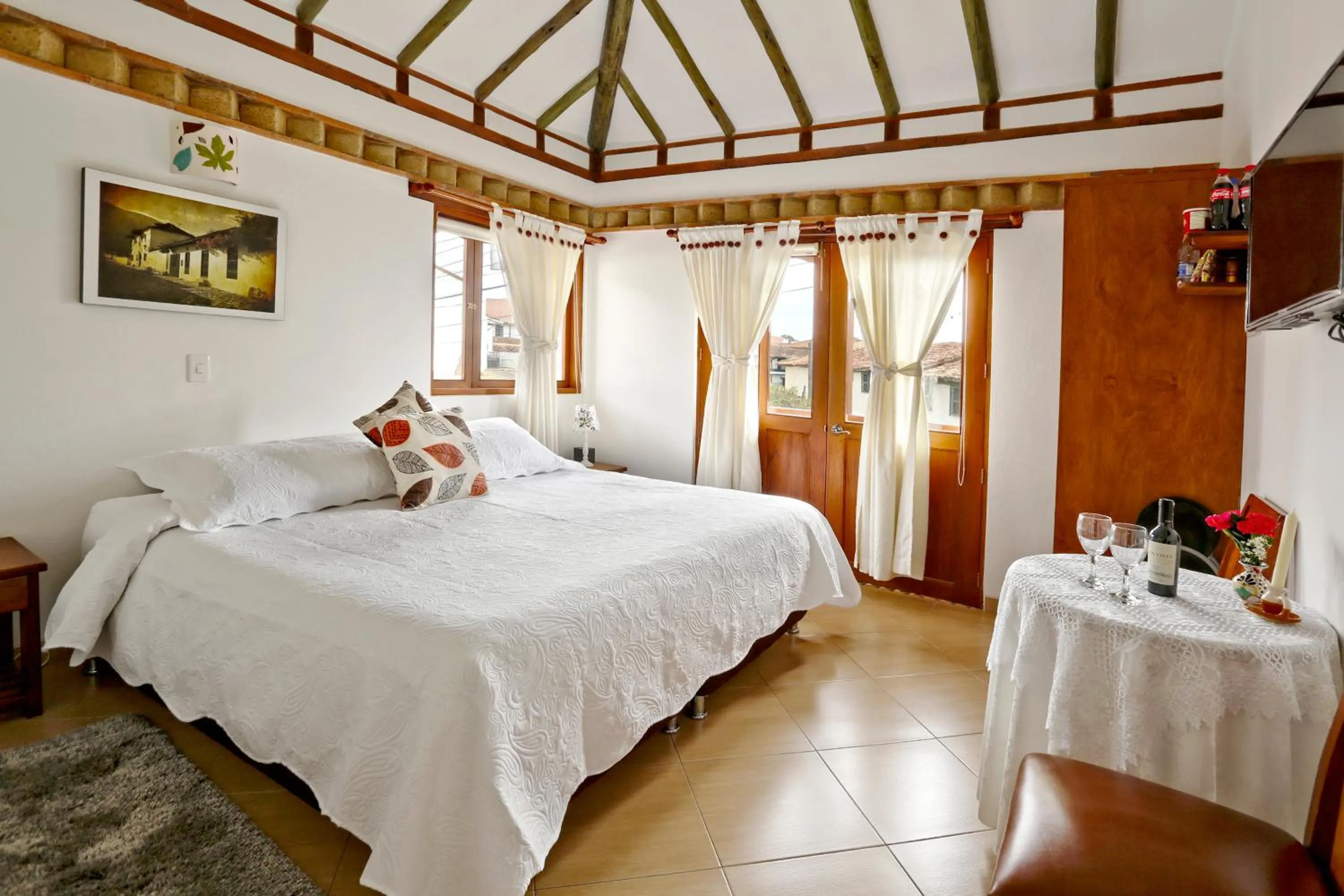 Bed in Hotel Villa del Angel