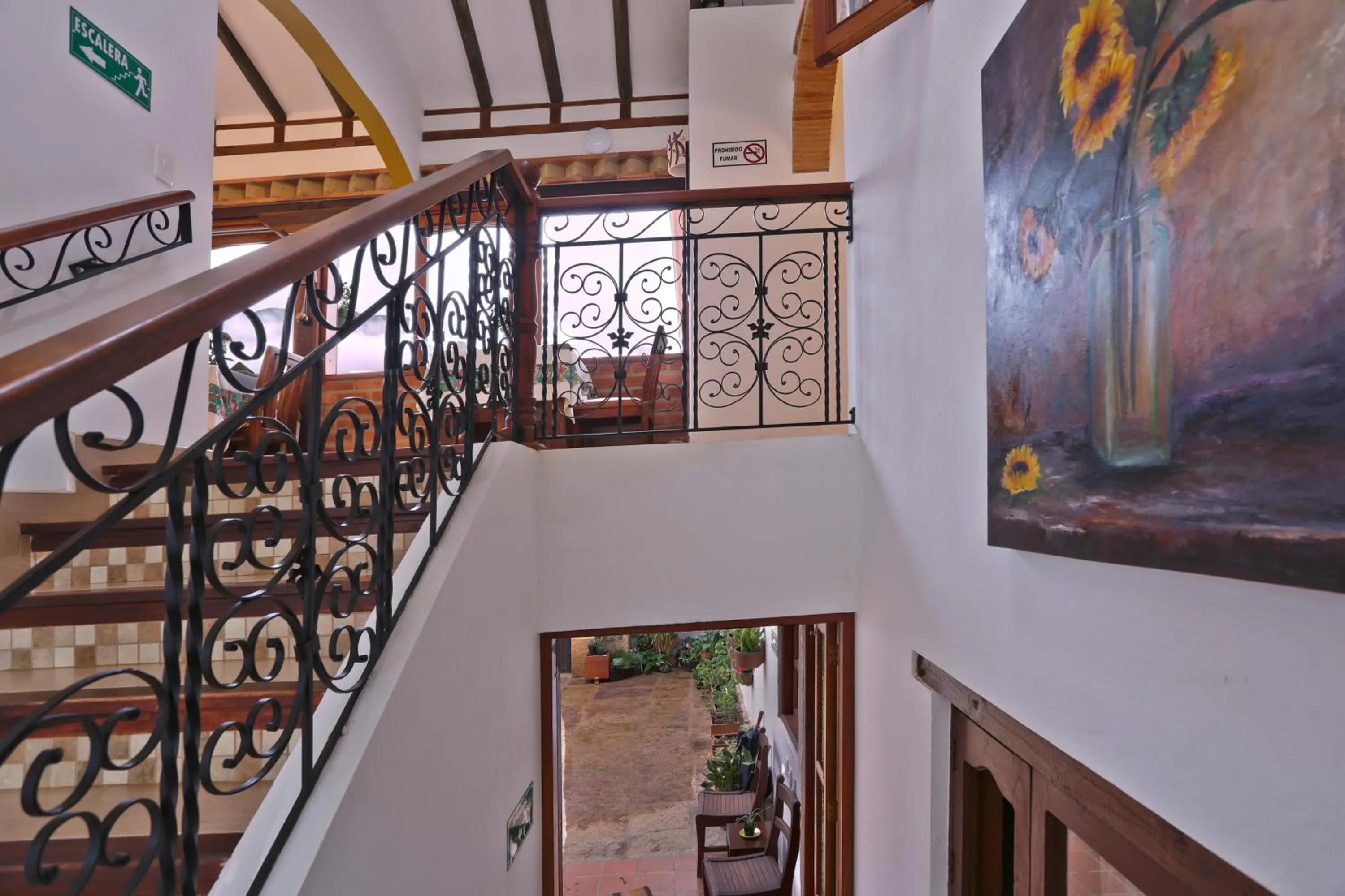 Lobby or reception in Hotel Villa del Angel