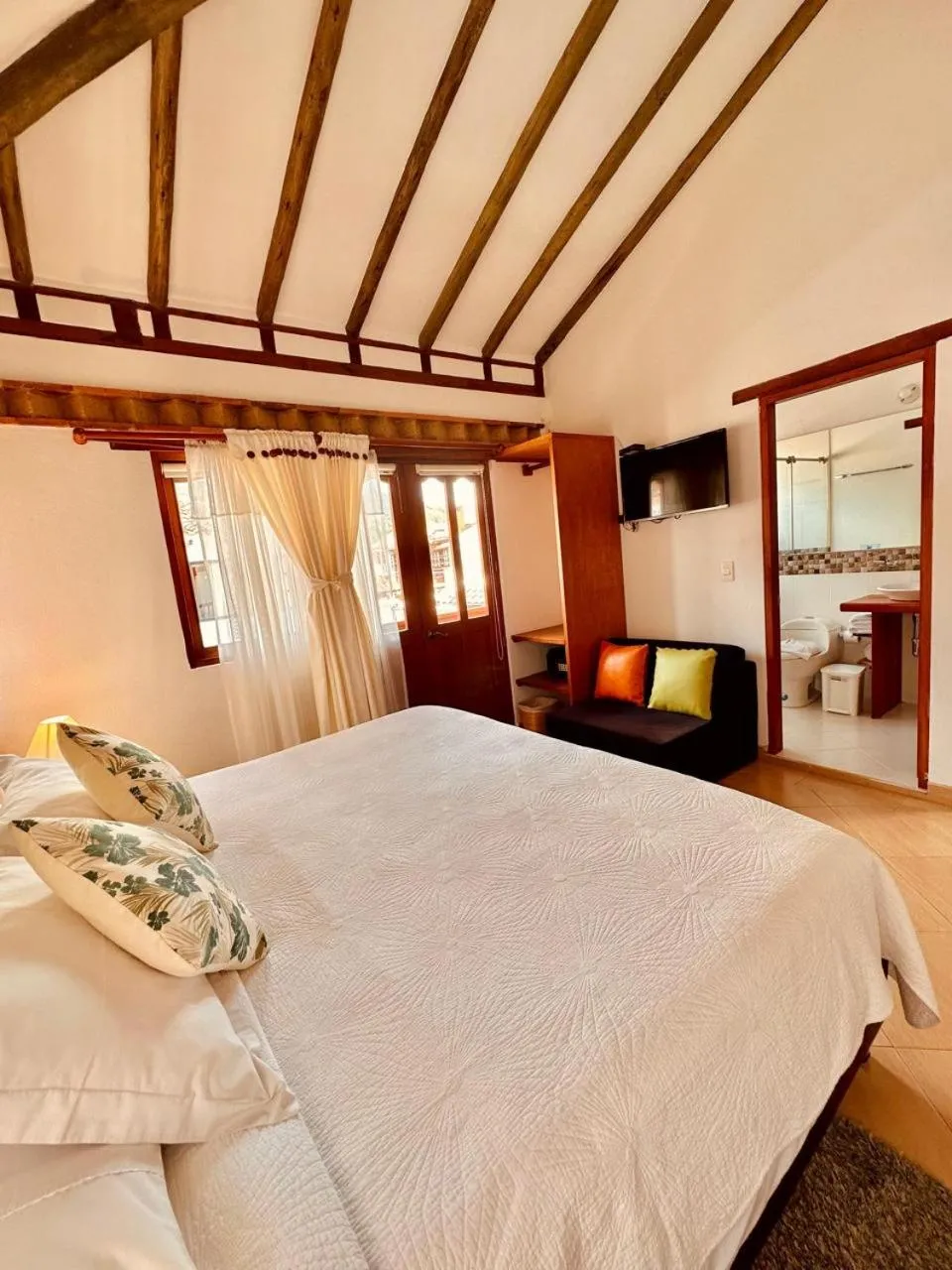 Bed in Hotel Villa del Angel
