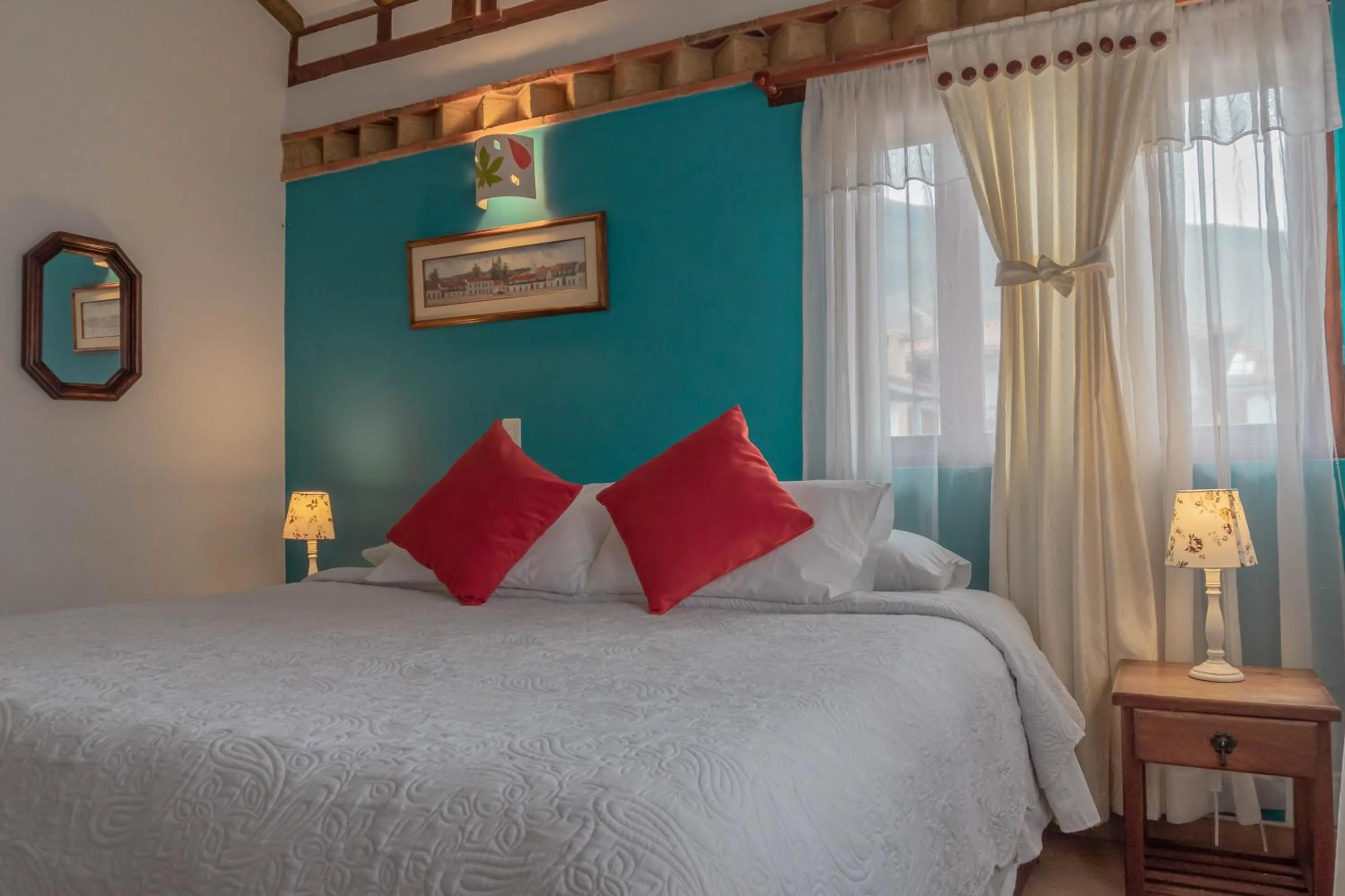 Bed in Hotel Villa del Angel