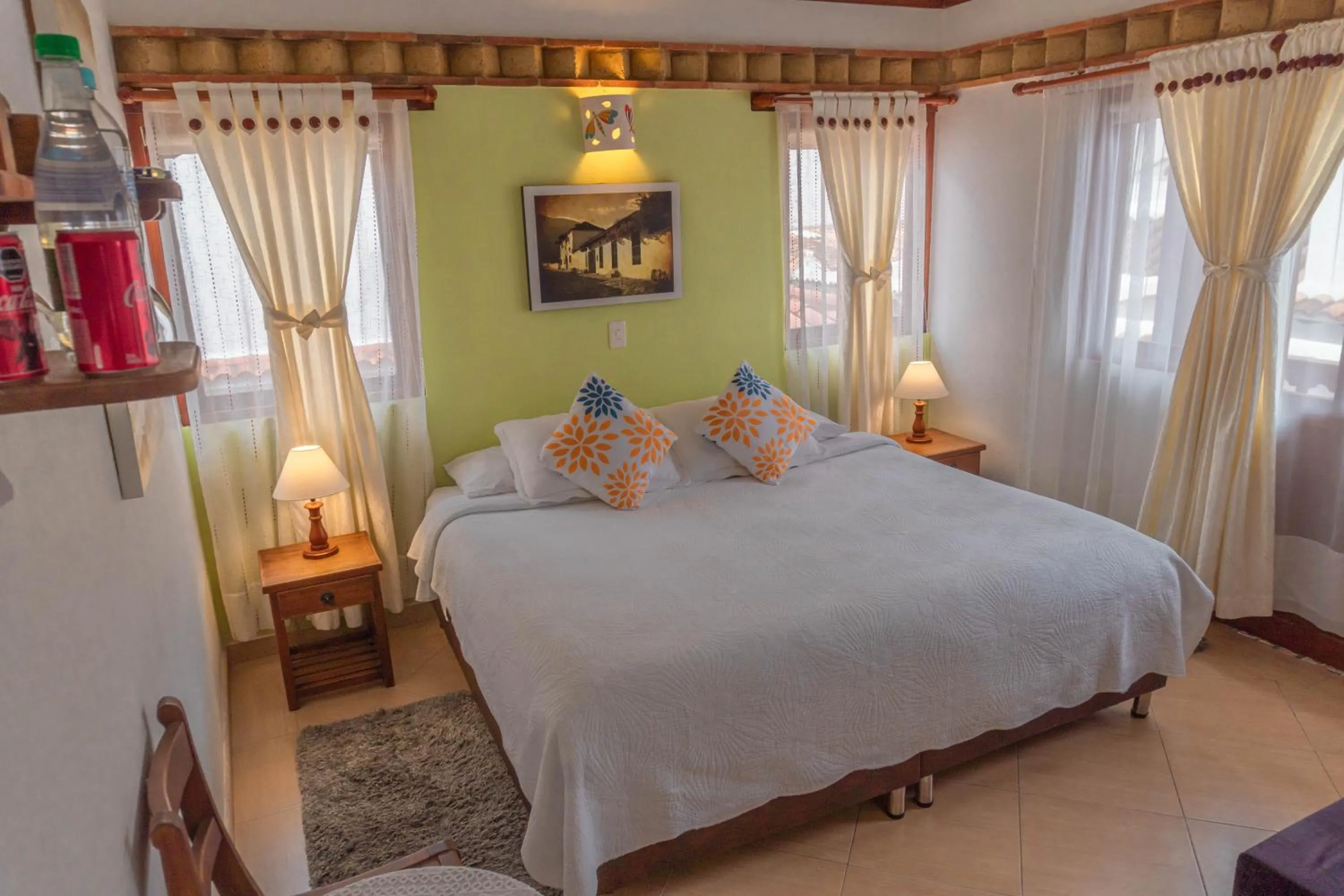 Bed in Hotel Villa del Angel