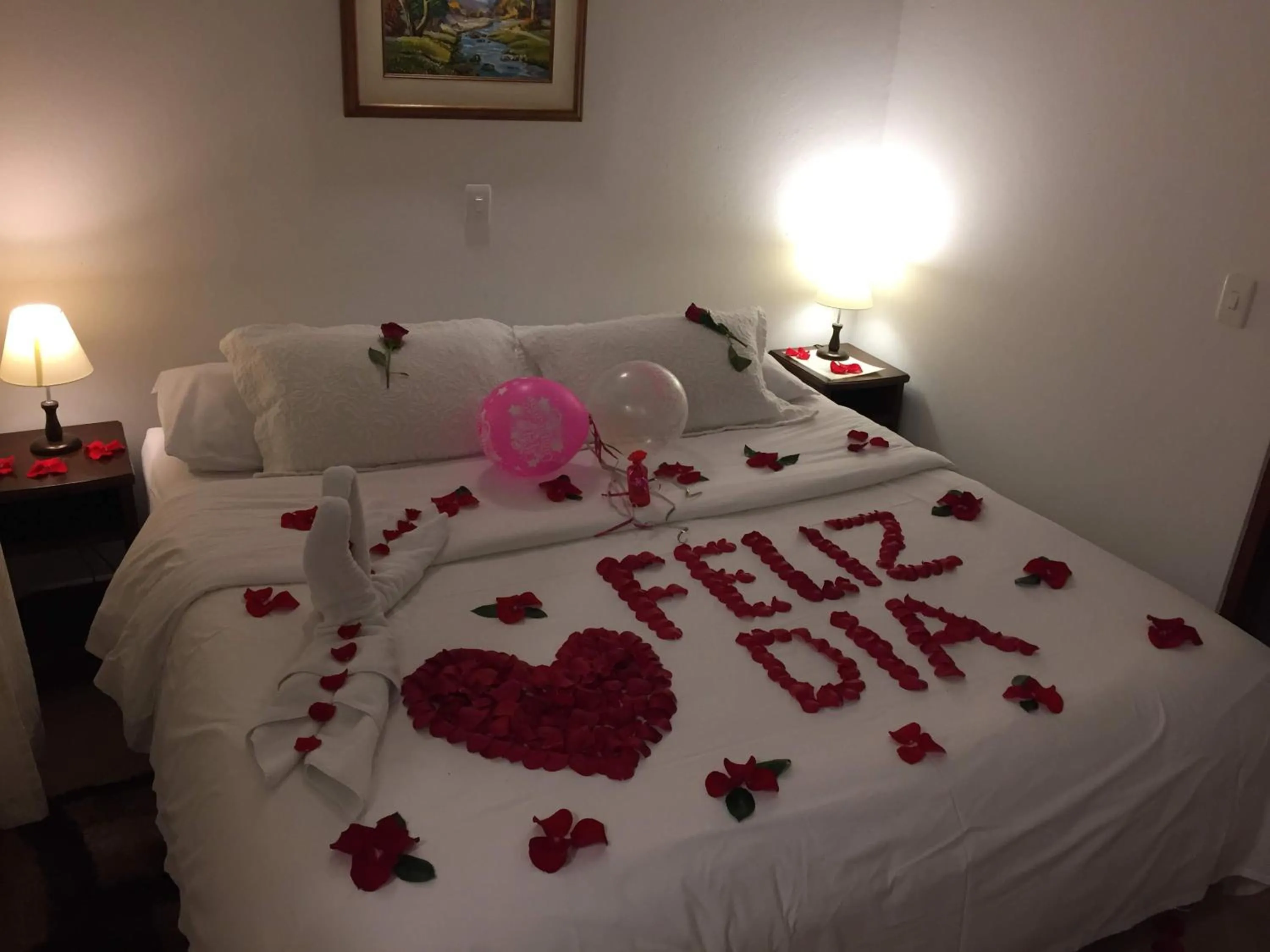 Bed in Hotel Villa del Angel