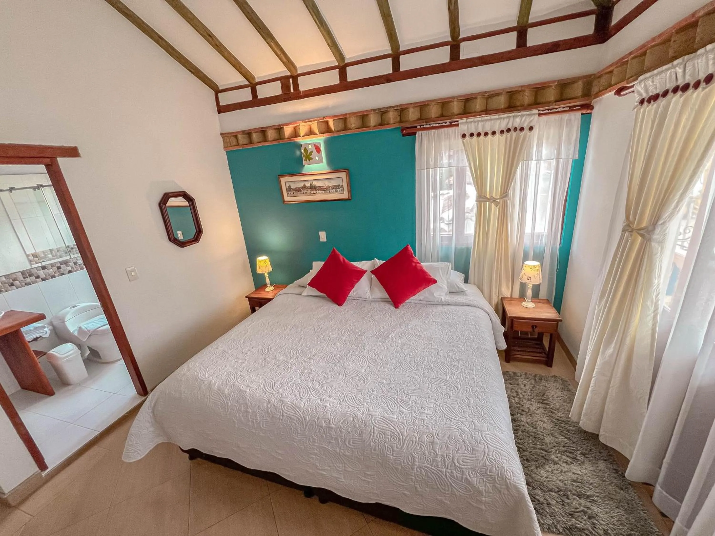 Bed in Hotel Villa del Angel